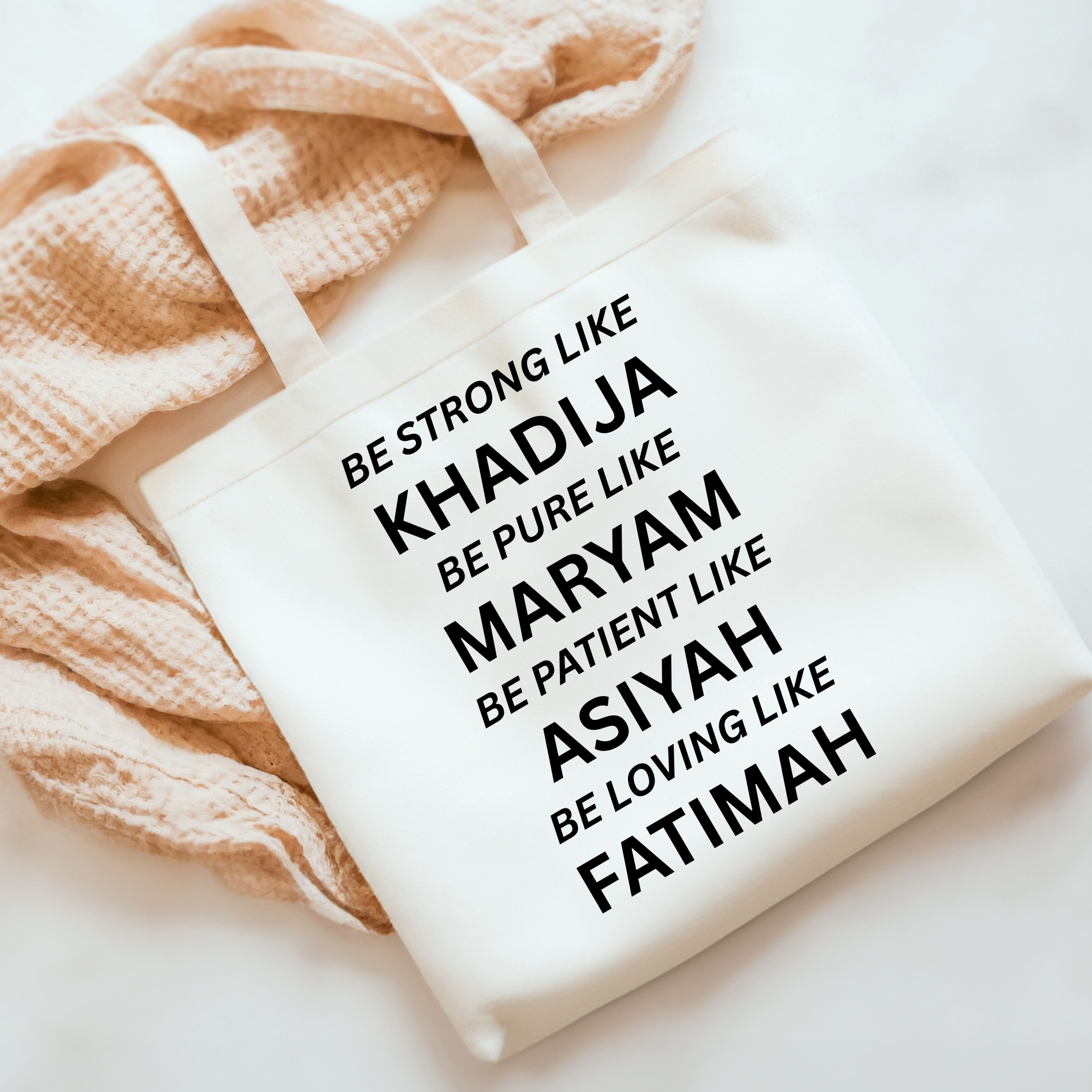 Muslim Women In Islamic History Motivational Tote Bag