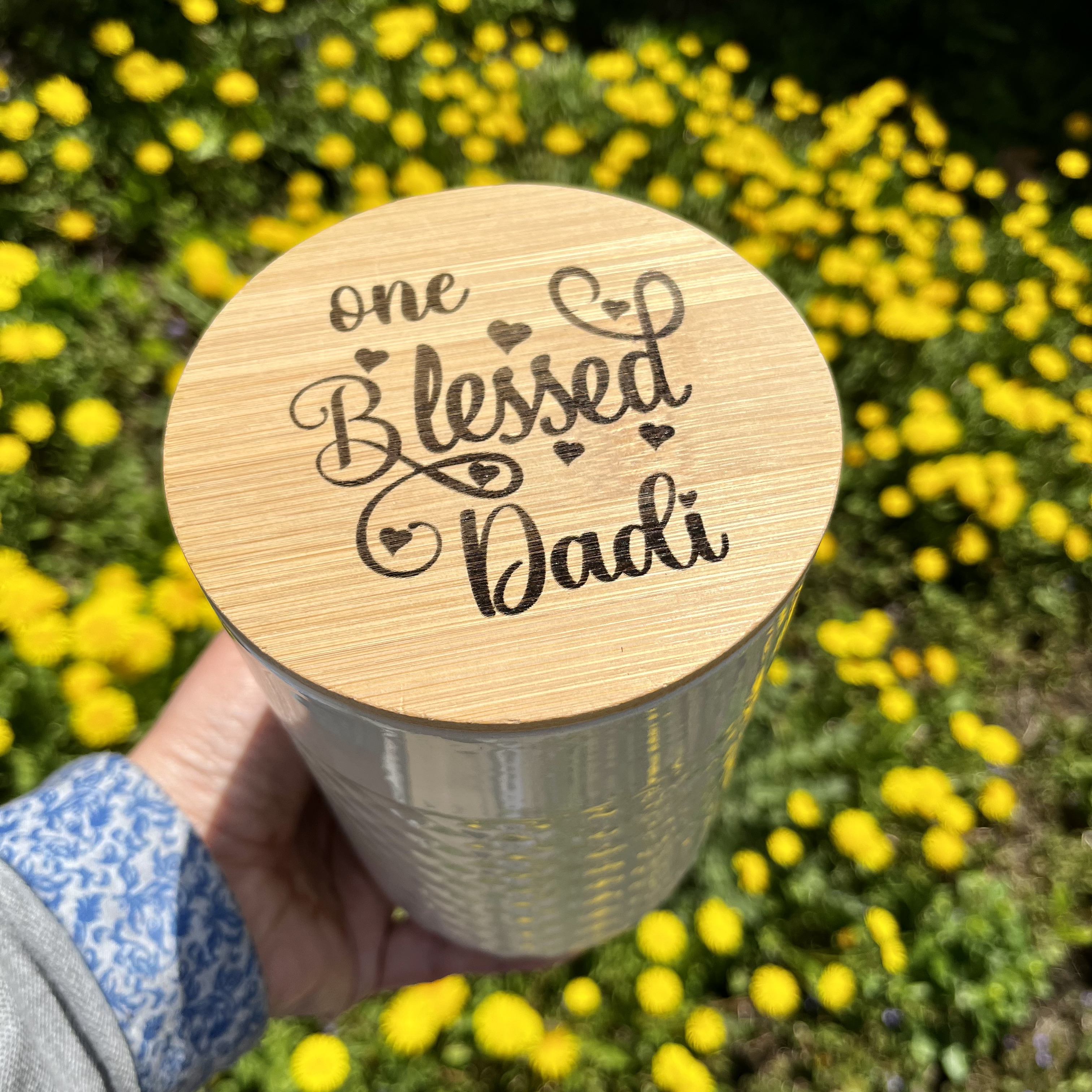 One blessed Jar Gift, Engraved Jar New Couple Gift, Eid Gift for Mom Grandma, Christmas Gift for Dad Grandpa