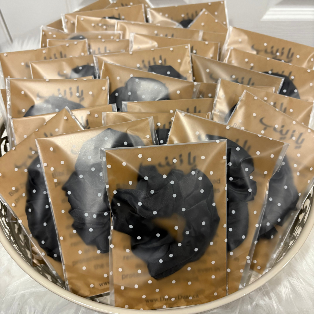 Muharram Majlis Tabarruk Black Scrunchies Bibi Zainab