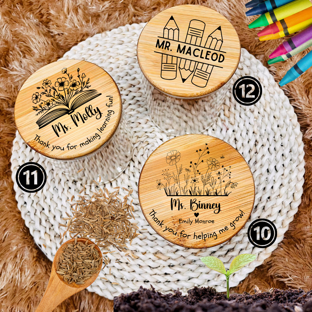 Personalized Teacher Appreciation Gifts, Teacher Treat Jar Gift, Christmas Gifts for Teachers