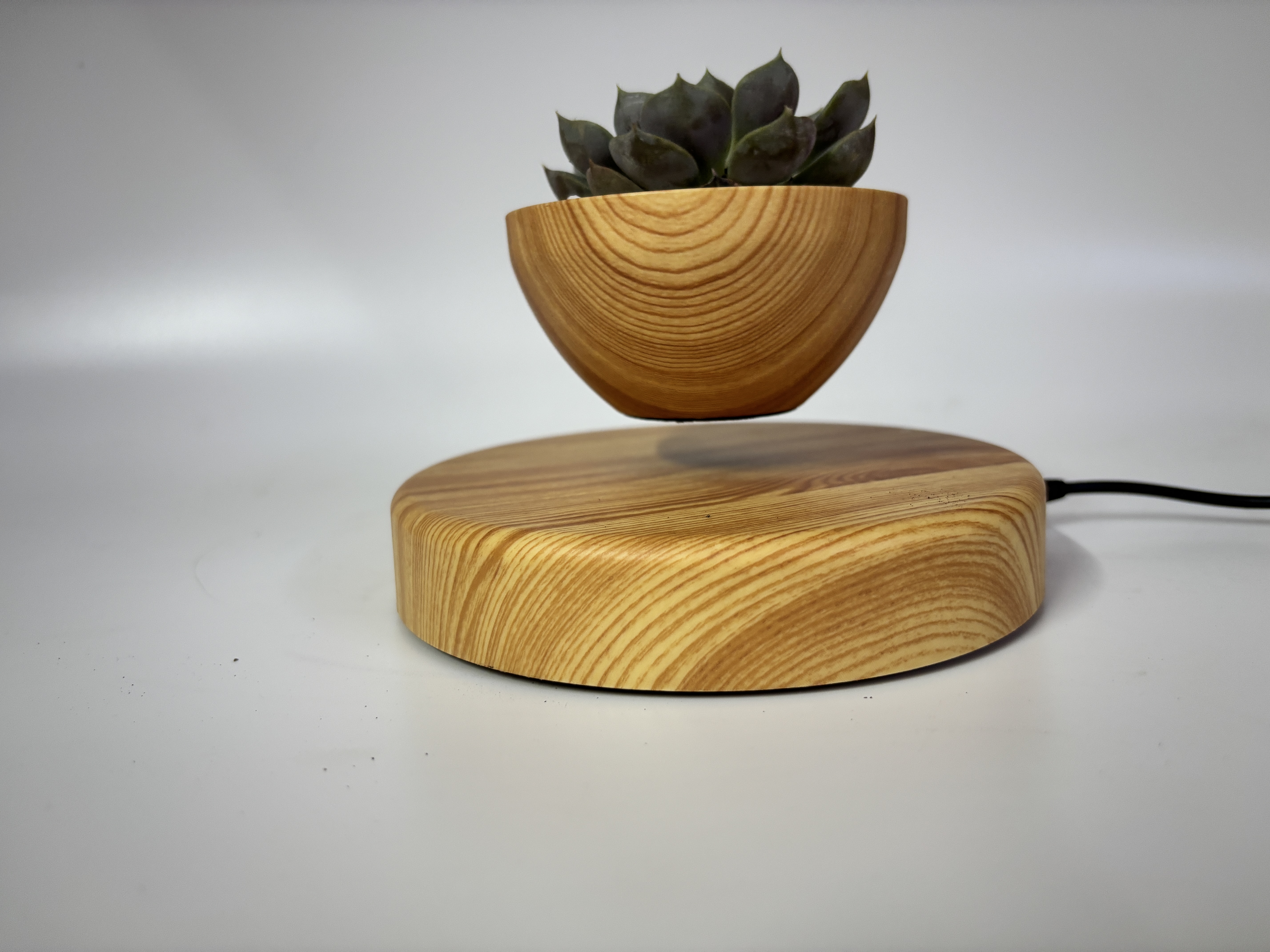 Levitating Wooden Planter