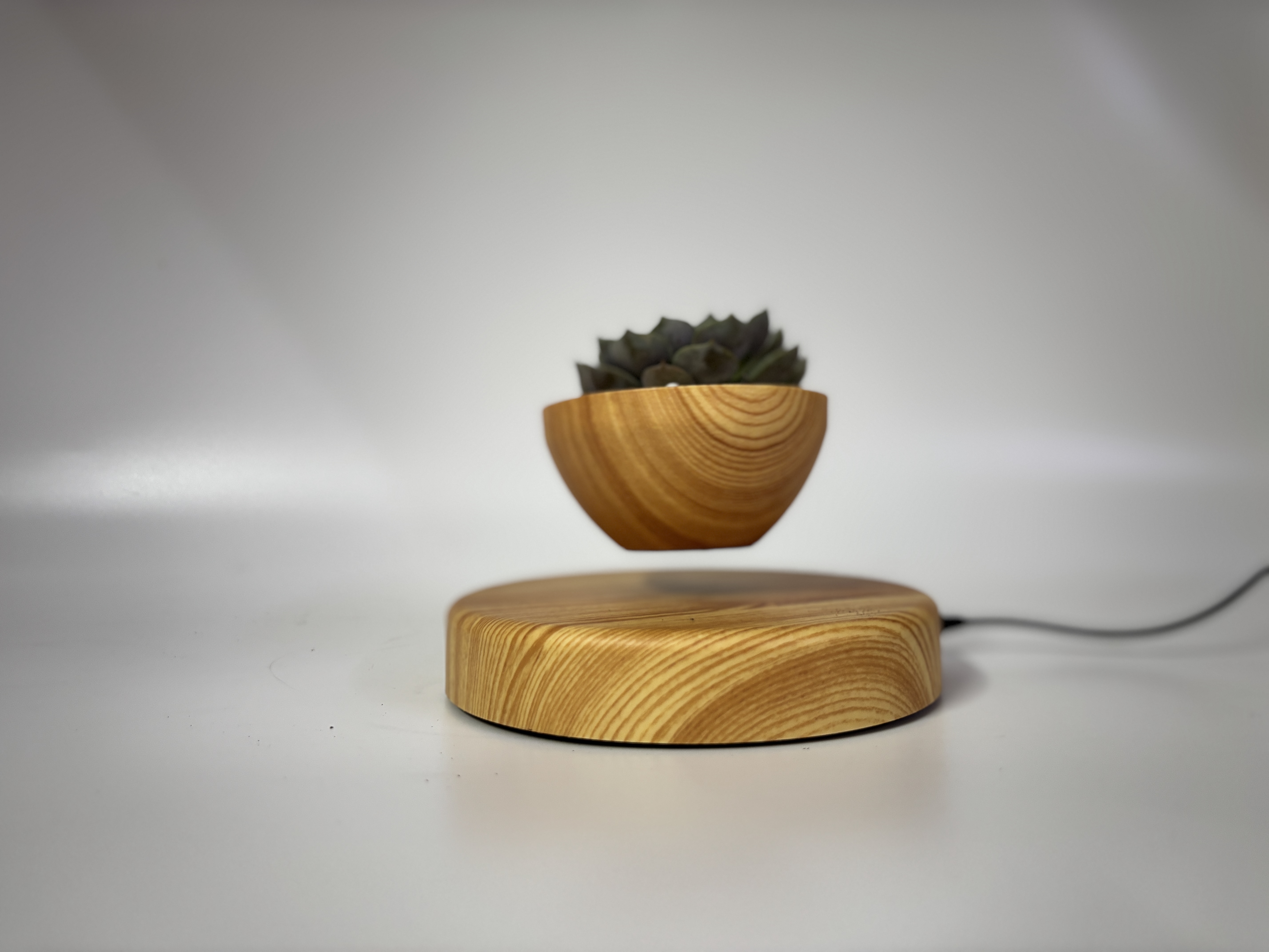 Levitating Wooden Planter