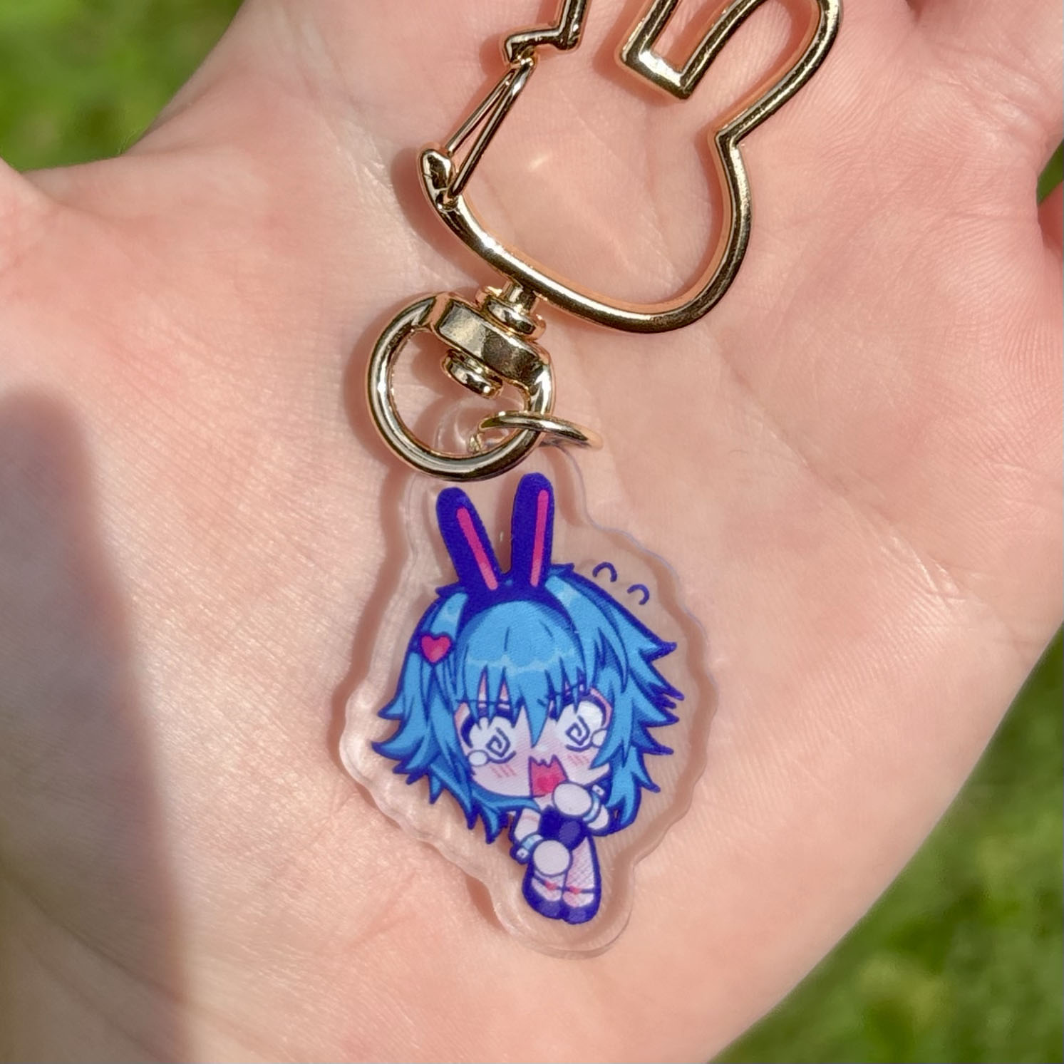 Aoba and Noiz Bunny Keychain