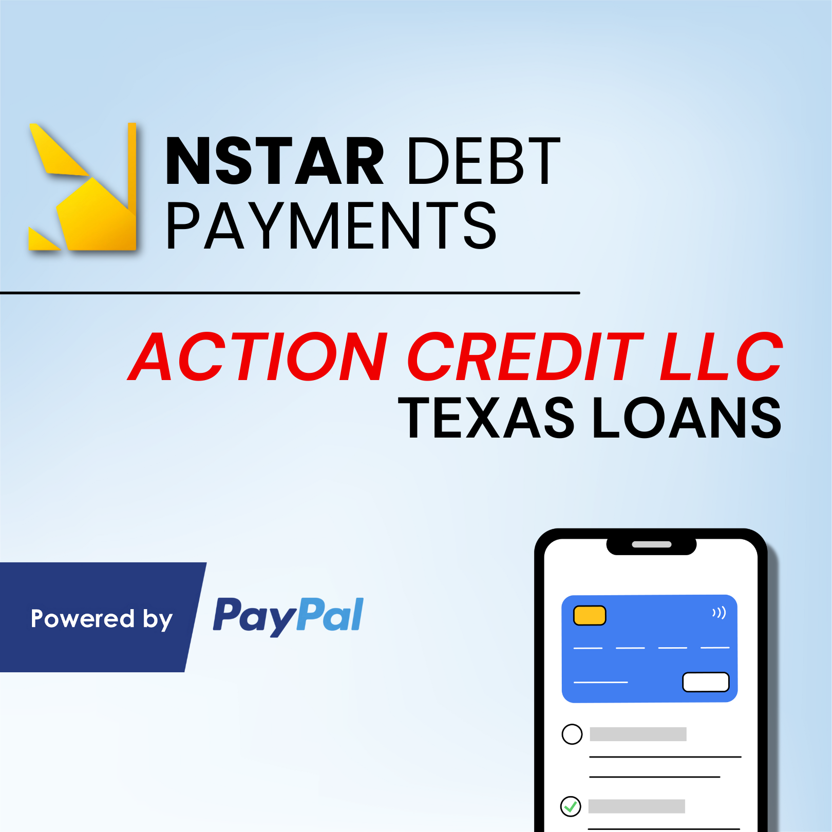 Balance Payment (Action Credit LLC TX Loan) 