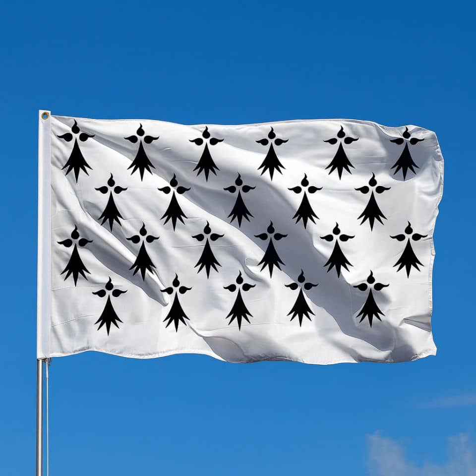 Drapeau Breton Hermines