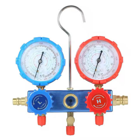 Gas Pressure Regulator with Dual Gauges