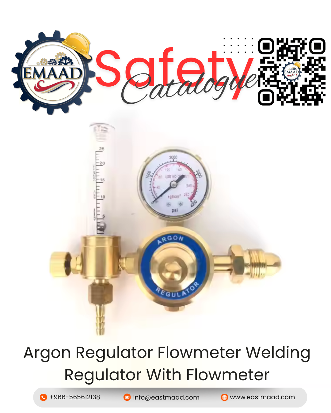 Welding Regulator With Flowmeter