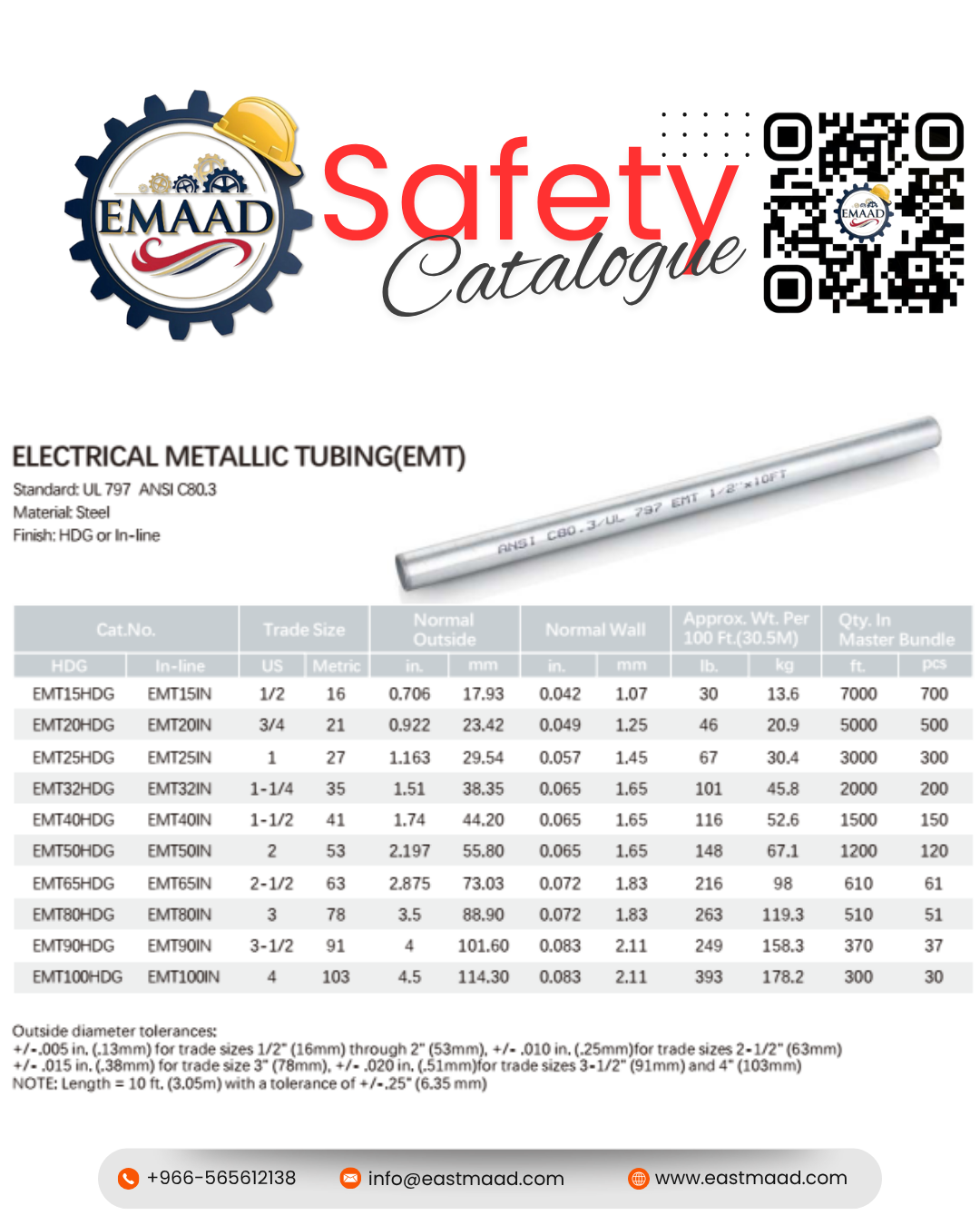 Electrical Metallic Tubing (EMT)