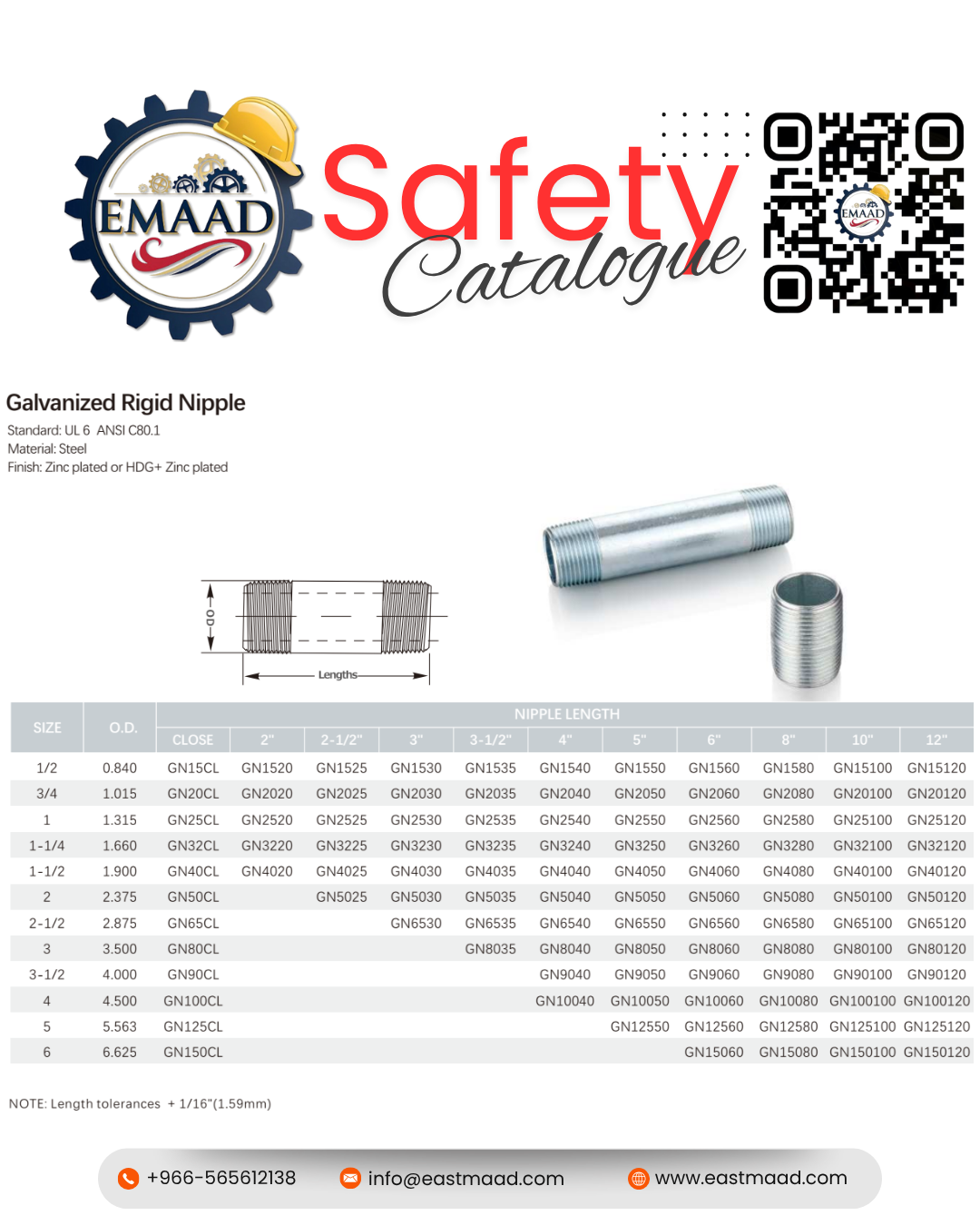 Galvanized Rigid Nipple