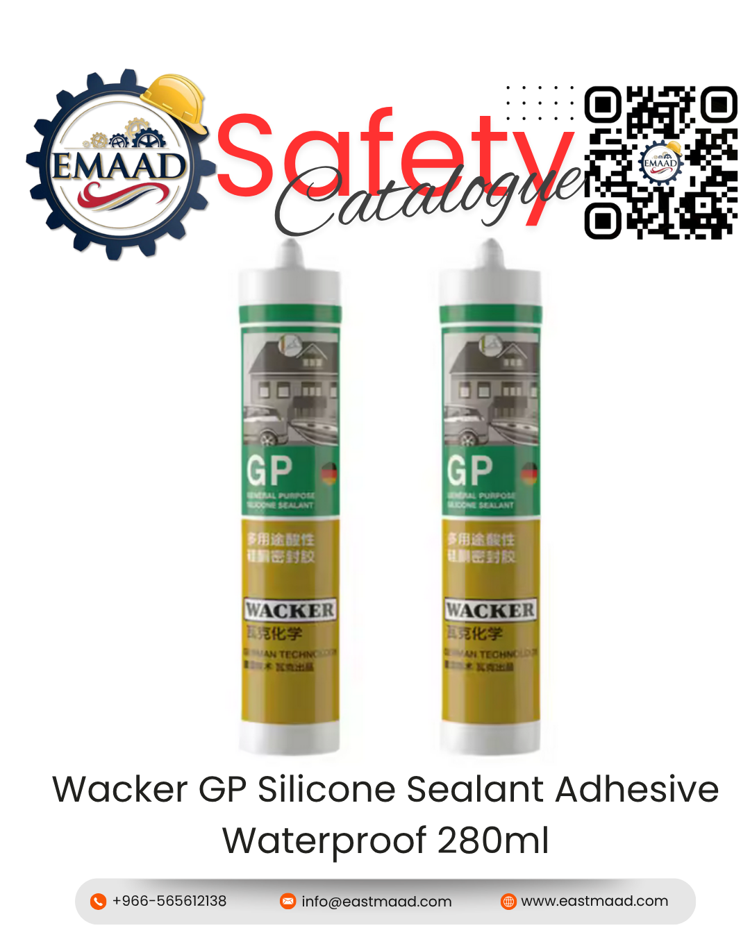 Wacker GP Silicone Sealant Adhesive Waterproof 280ml