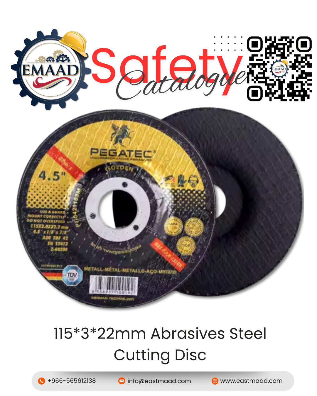 115*3*22mm Abrasives Steel Cutting Disc