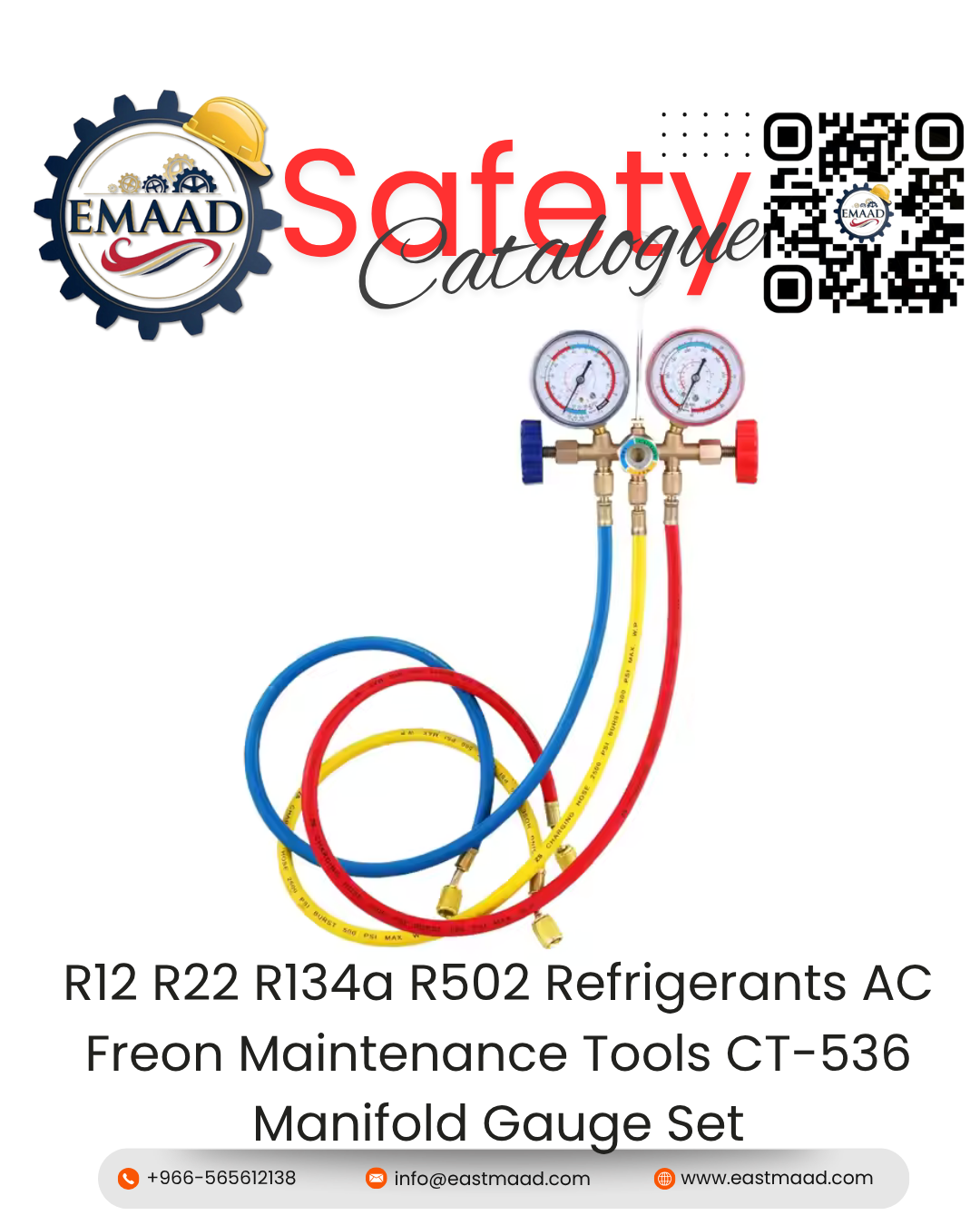 Gas Pressure Regulator with Dual Gauges