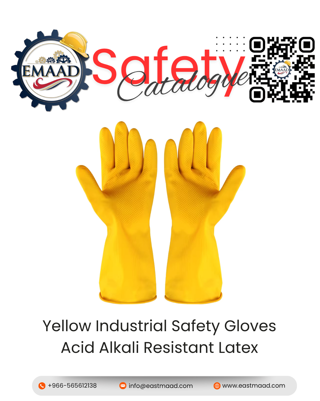 Yellow Industrial Safety Gloves