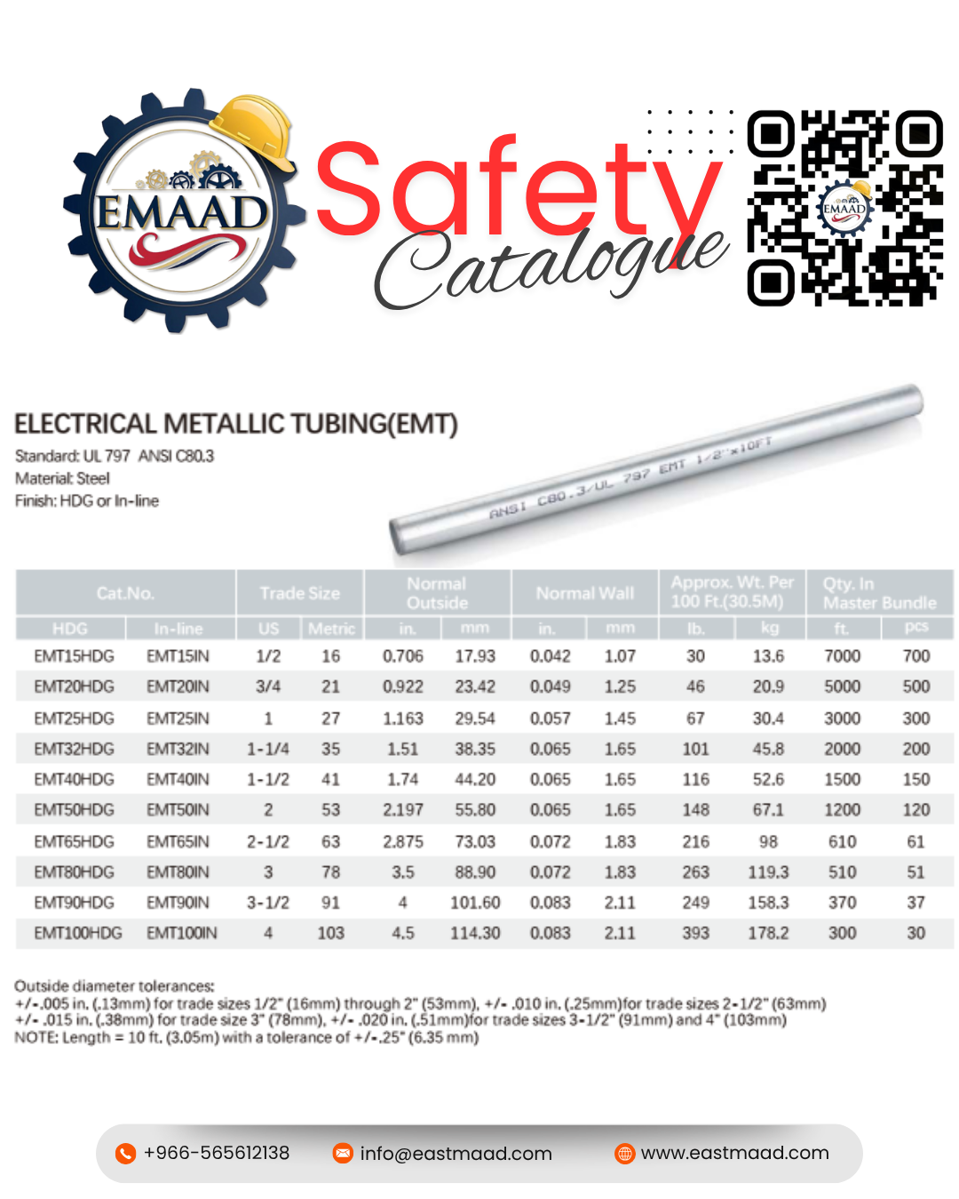 Electrical Metallic Tubing (EMT)