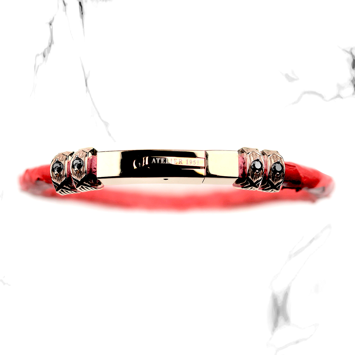 Leather Bracelet 'Bleeding Heart' (090SP)