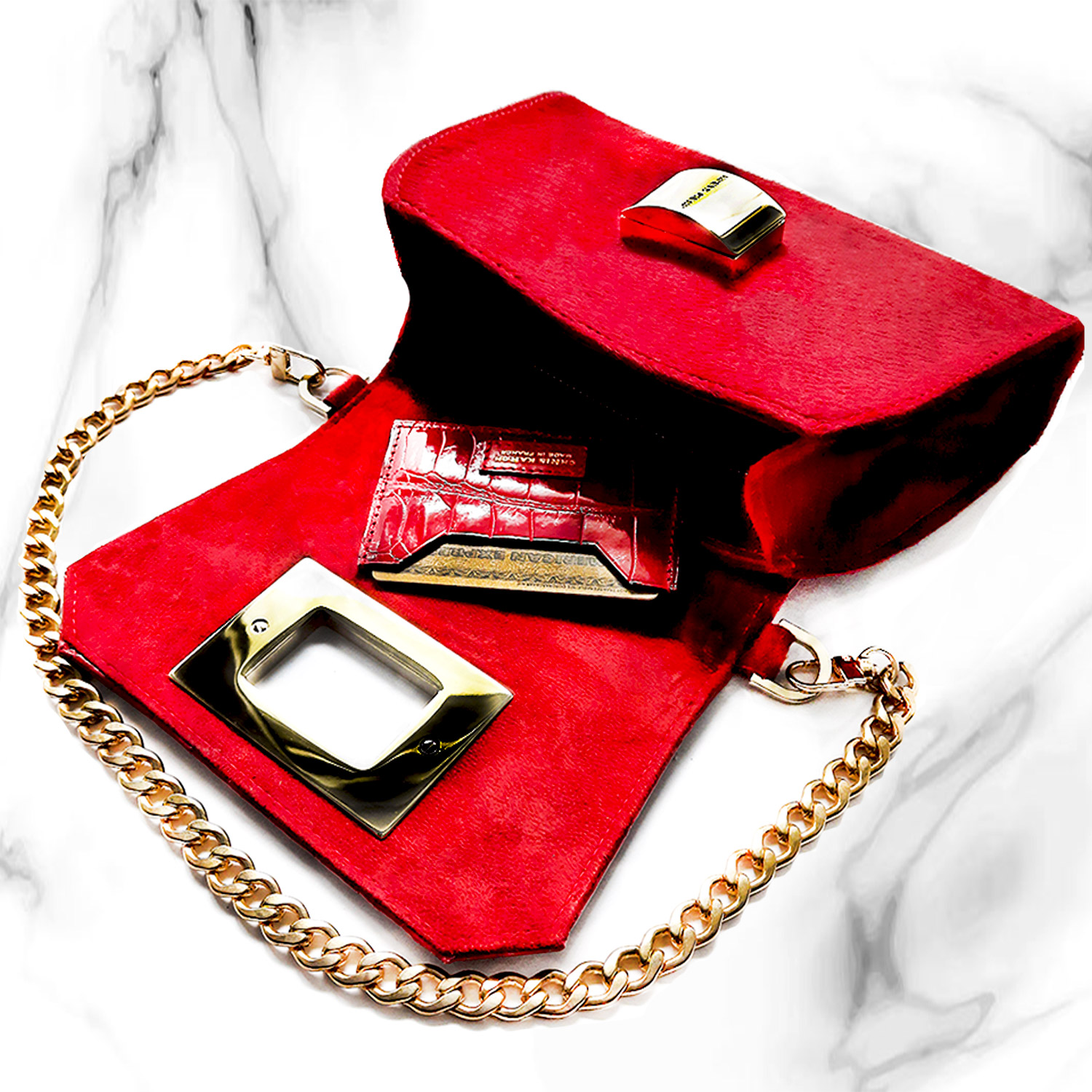 Red Designer Shoulder Bag (DK)