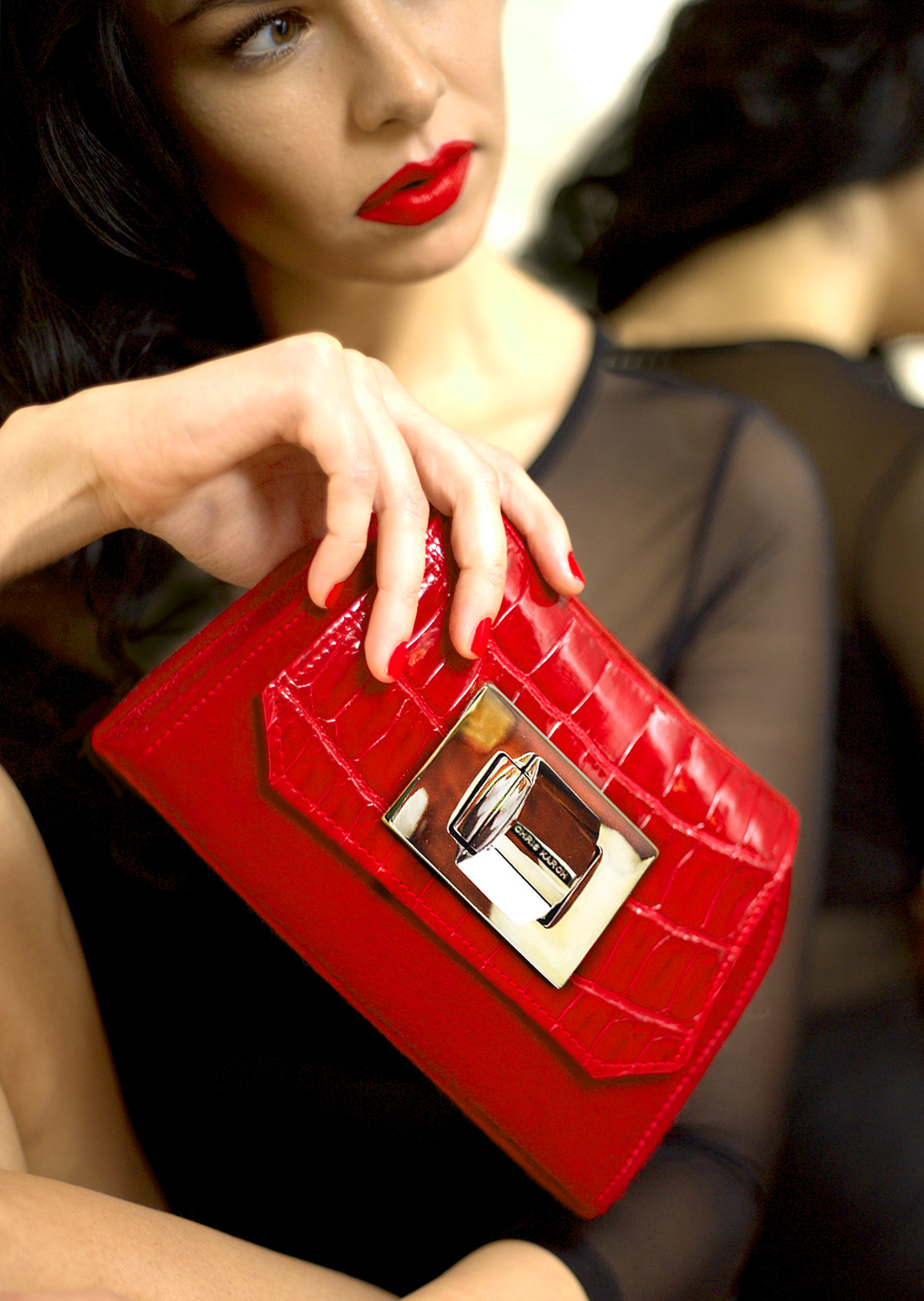 Red Designer Shoulder Bag (DK)