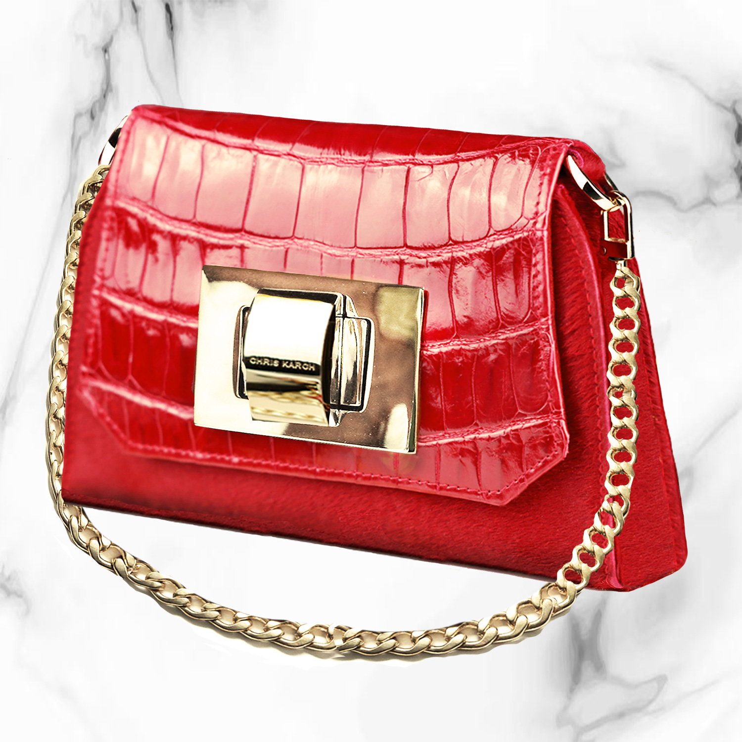 Red Designer Shoulder Bag (DK)