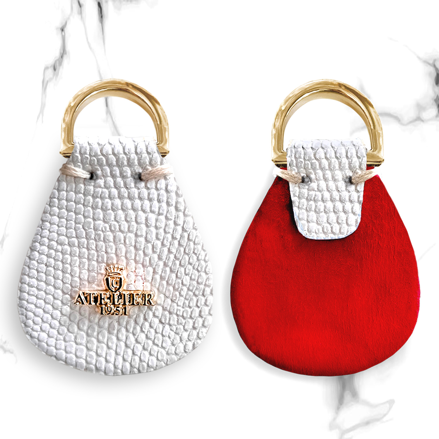 Luxury White Key Fob (84c)