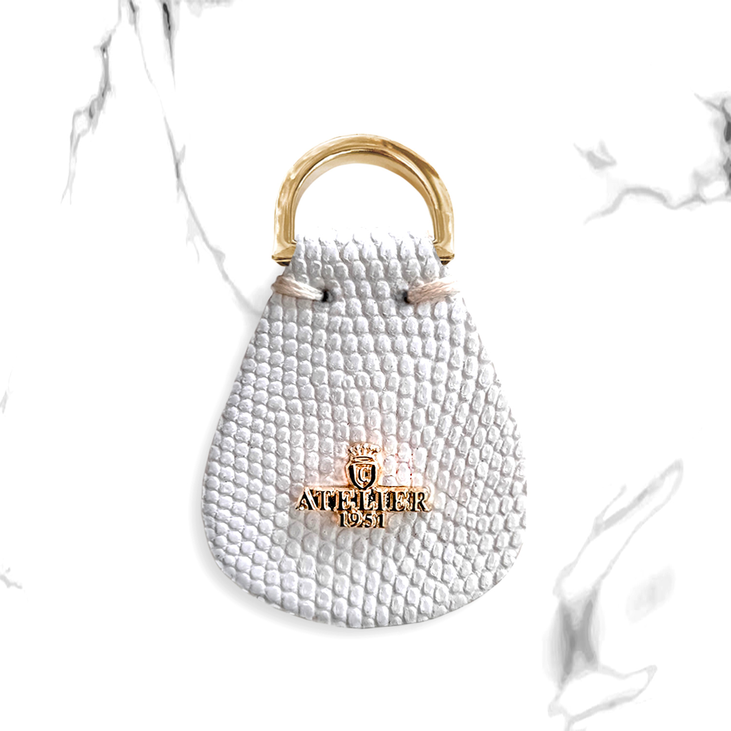 Luxury White Key Fob (84c)