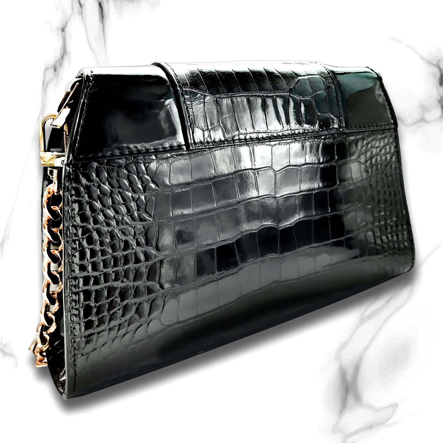 Alligator Leather Shoulder Bag ELOISE (888)