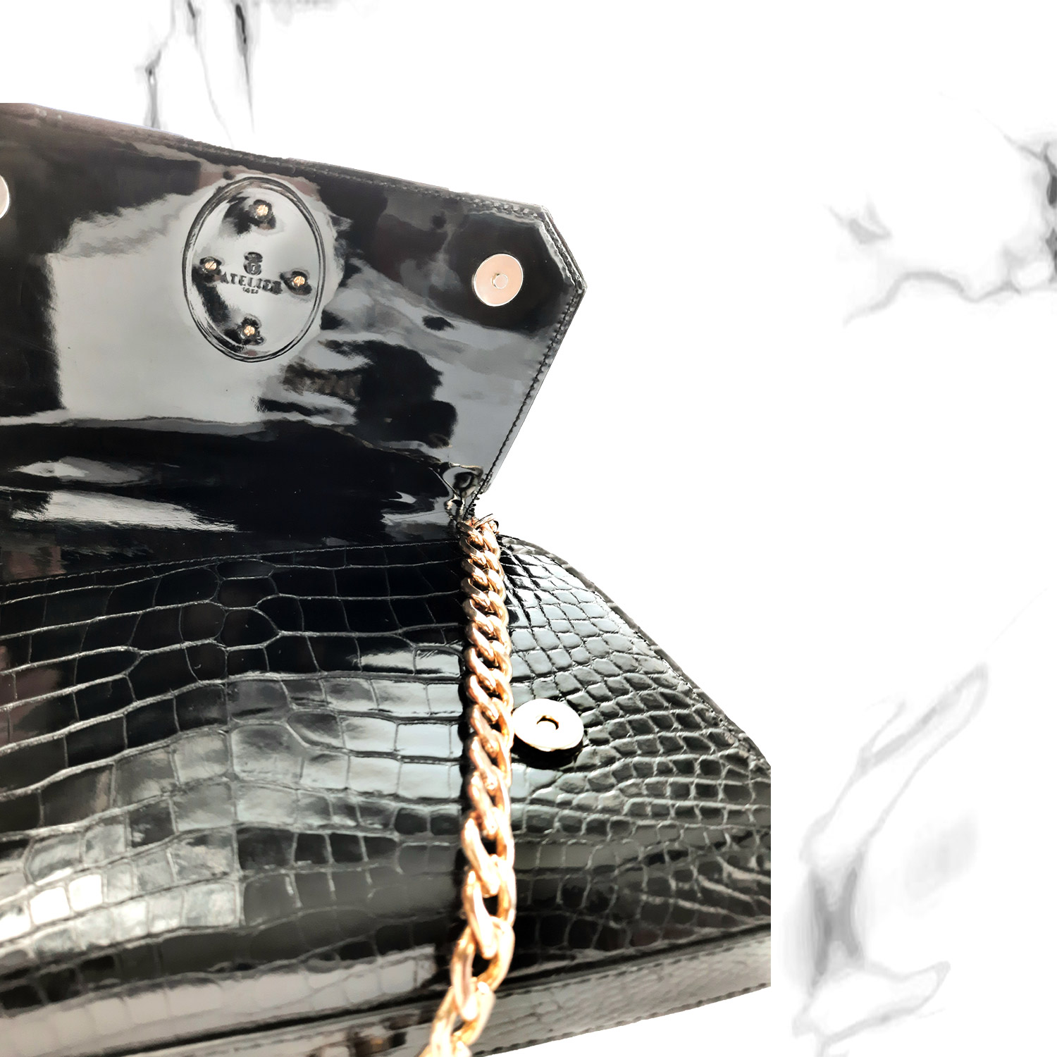 Alligator Leather Shoulder Bag ELOISE (888)