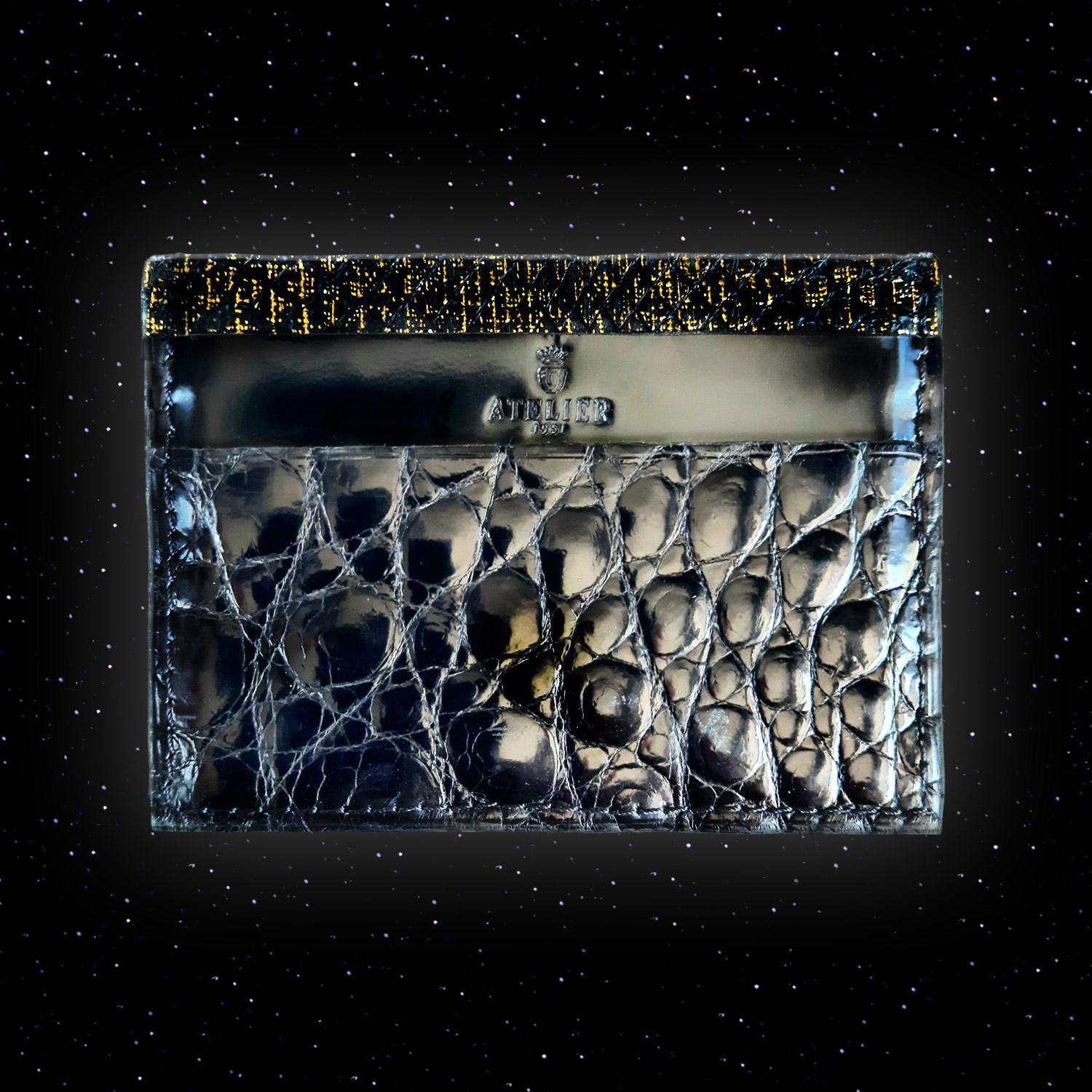 Croco Leather Cardholder (14c)