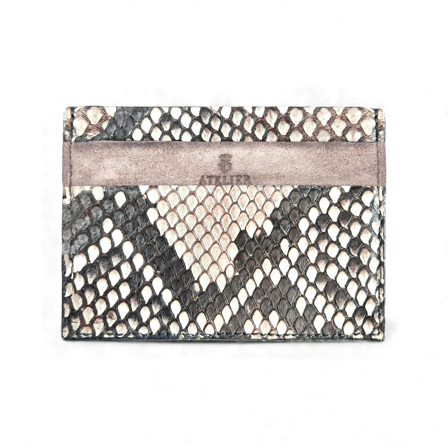 Snakeskin Leather Card Holder (10c)