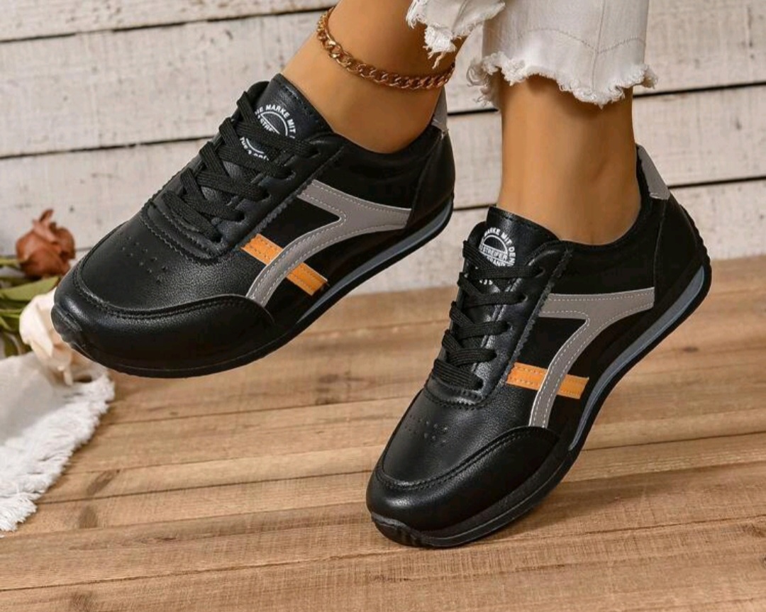 Black and Gray Casual Sneakers