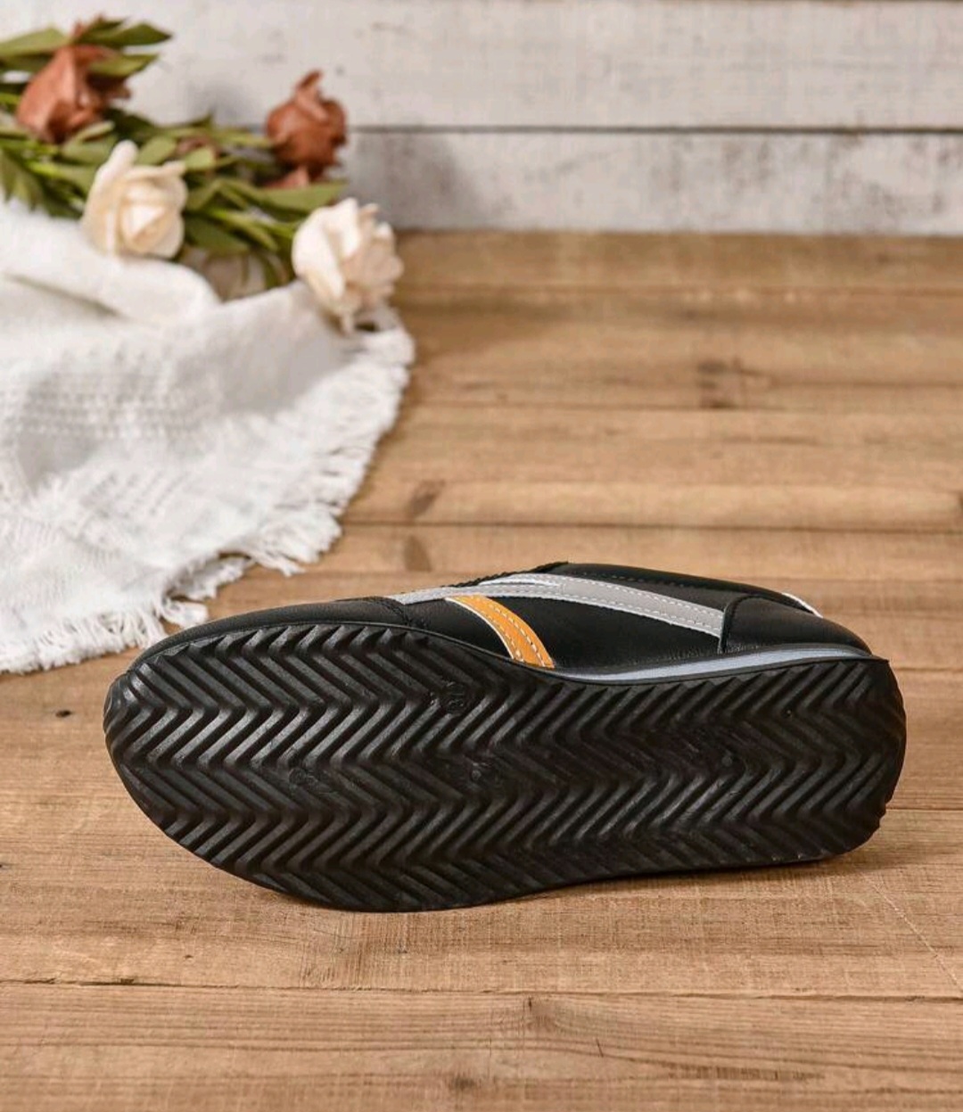 Black and Gray Casual Sneakers