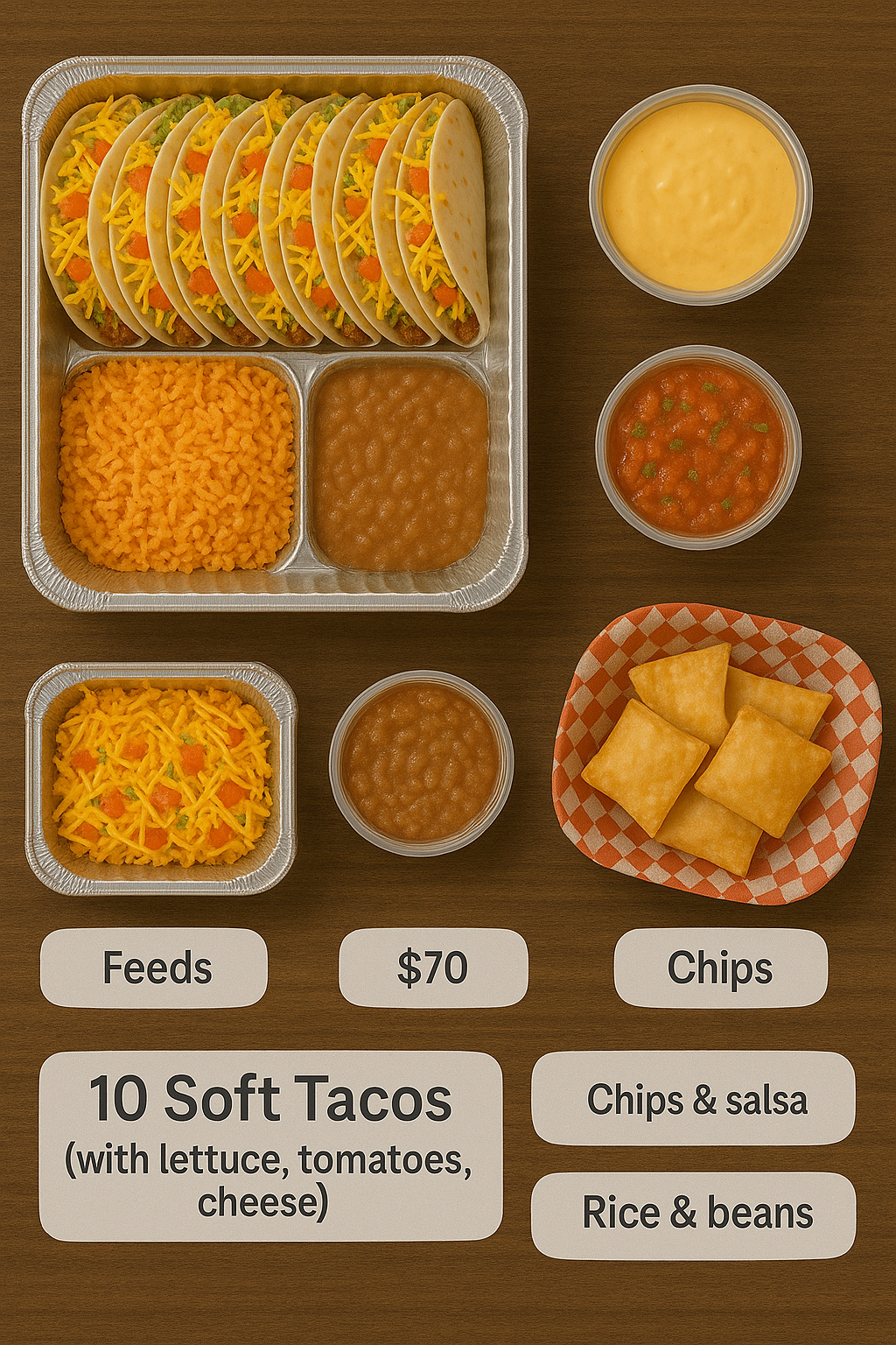 Family Packs (Crispy/Soft Tacos)-Feeds 5