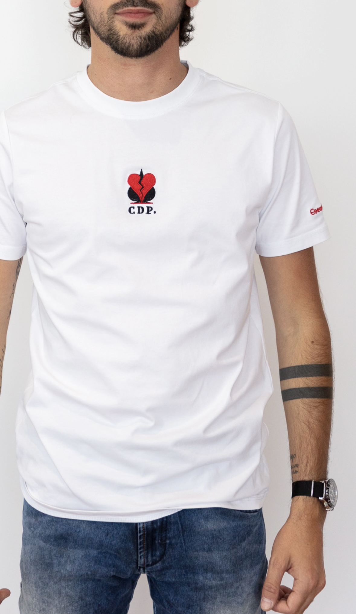 T-shirt CDP. White | Unisexe — 