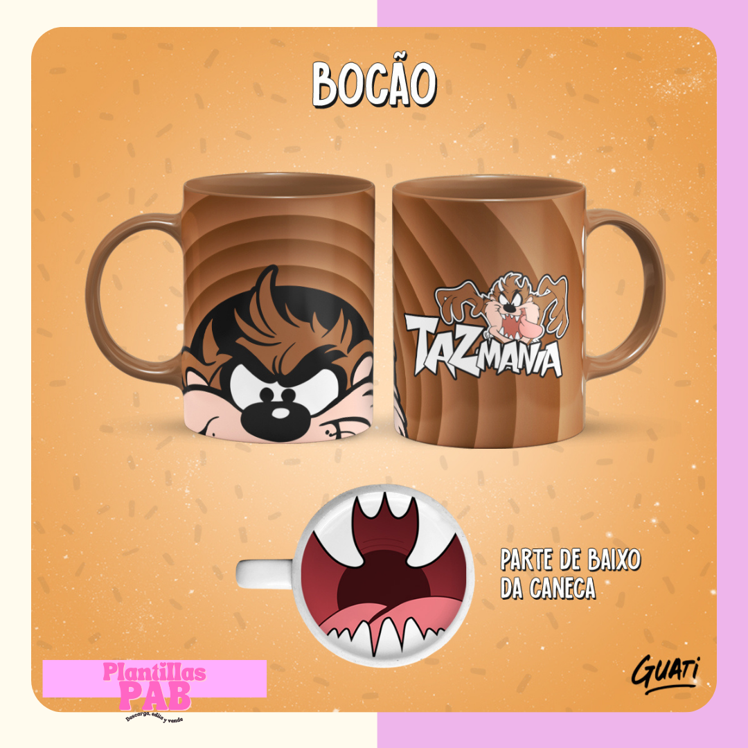 26 Diseños Plantillas Tazas Bocas Animadas Archivos PNG