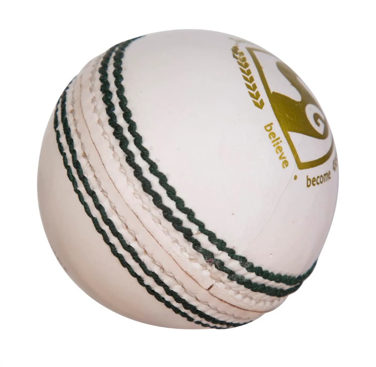 White Leather Cricket Ball