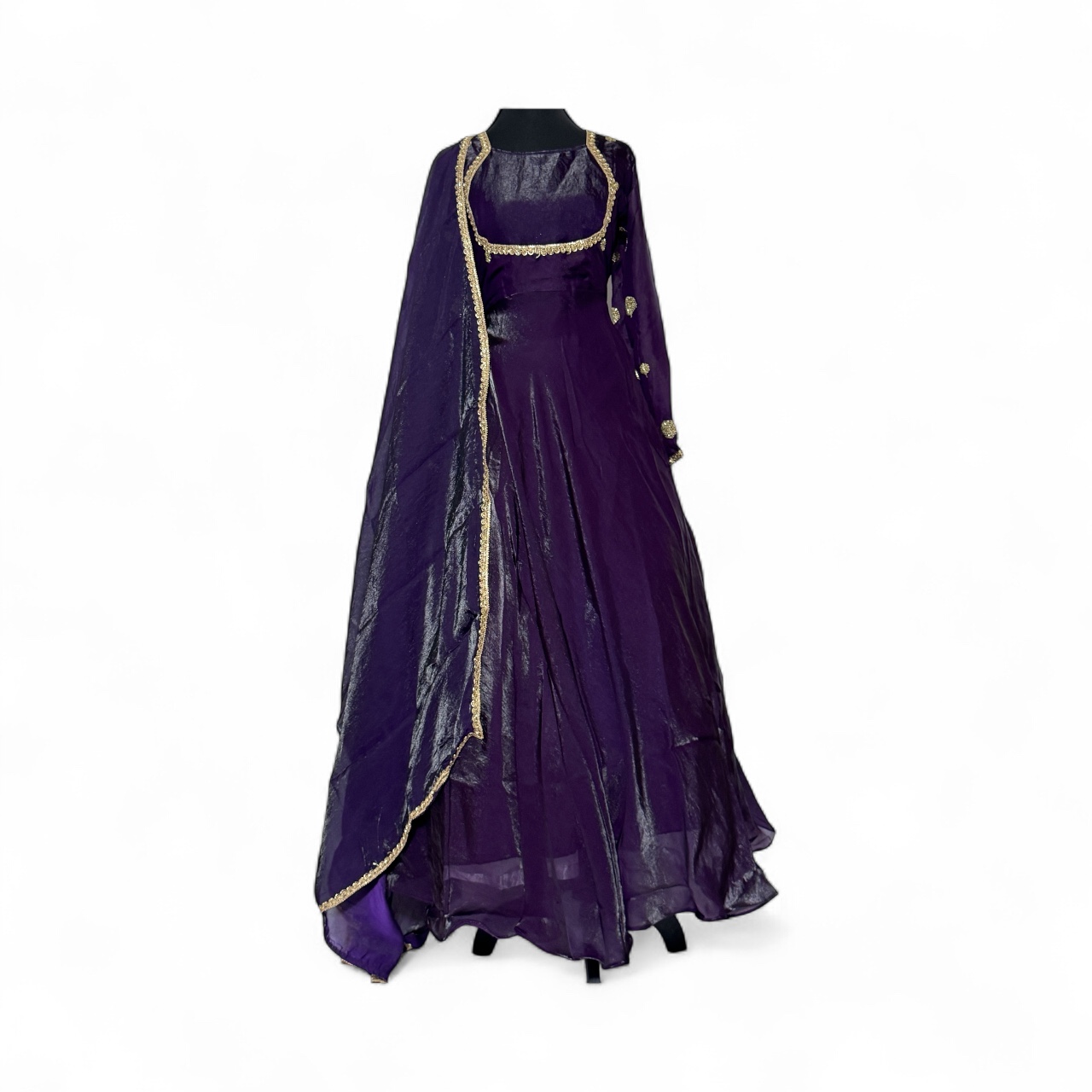 Elegant Purple Evening Gown