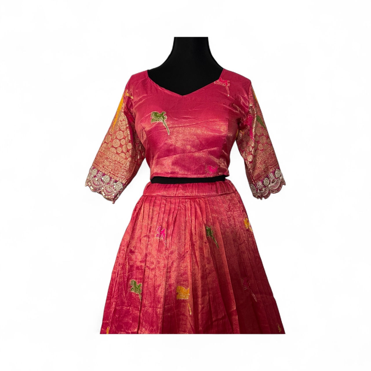 Embroidered Pink Lehenga Choli Set