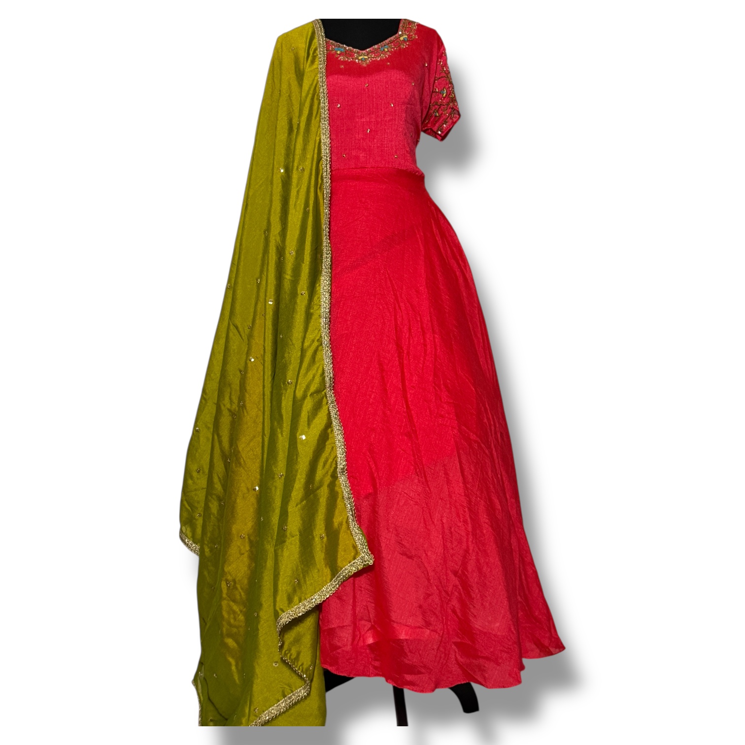 Traditional Tomato Red Anarkali