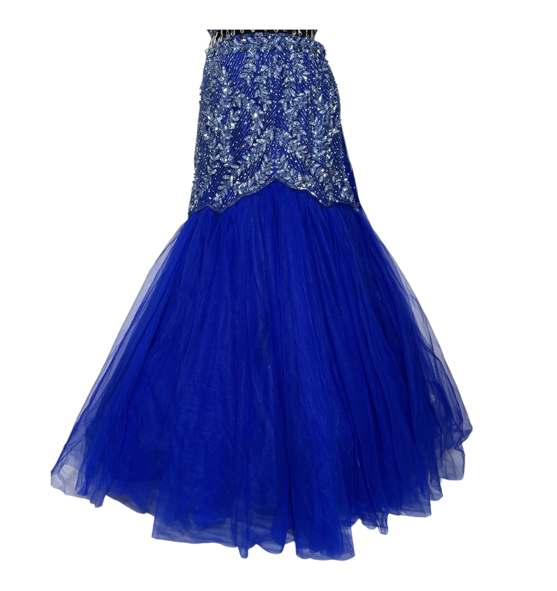 Royal Blue Embellished Mermaid Gown
