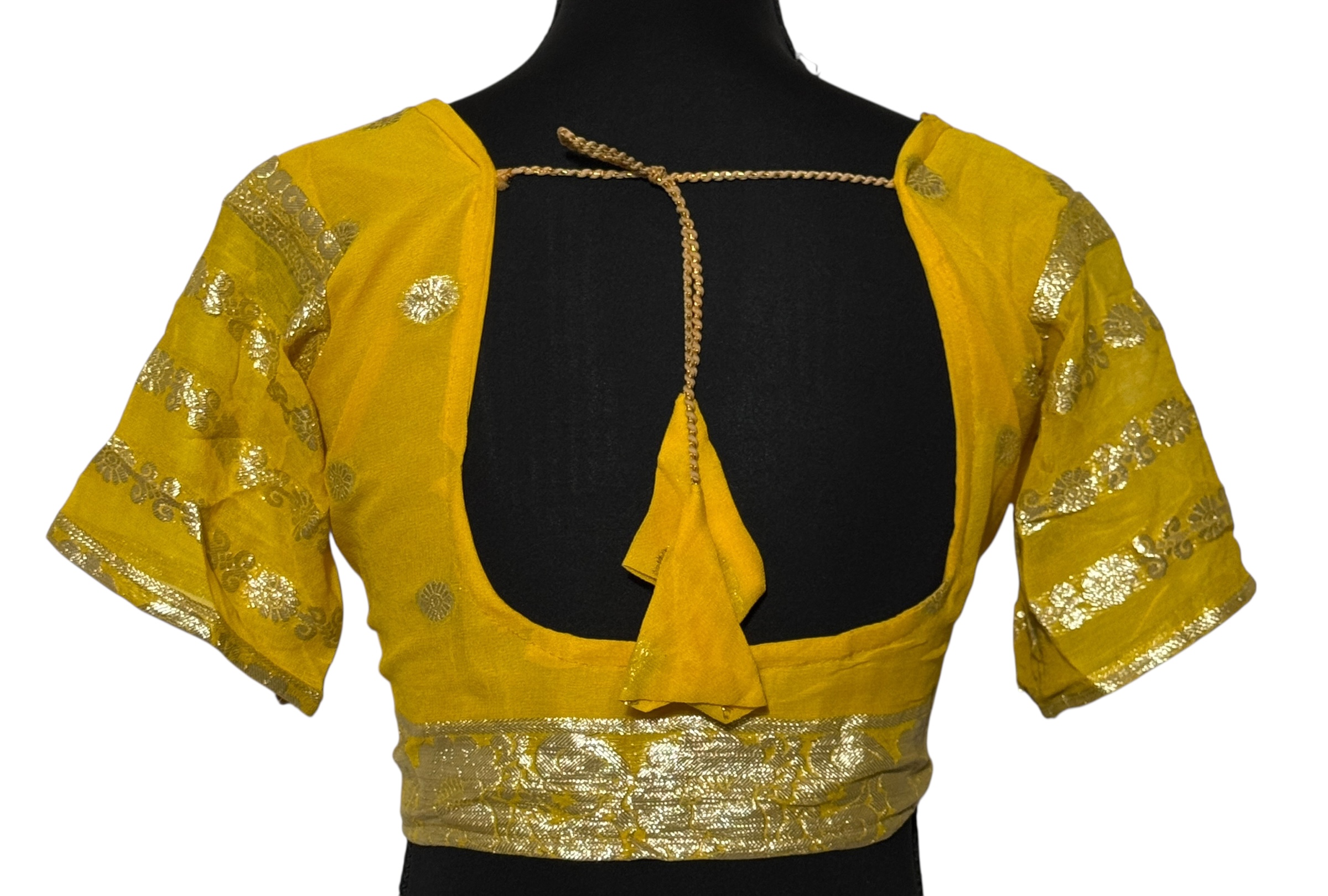 Georgette Saree with Golden Border