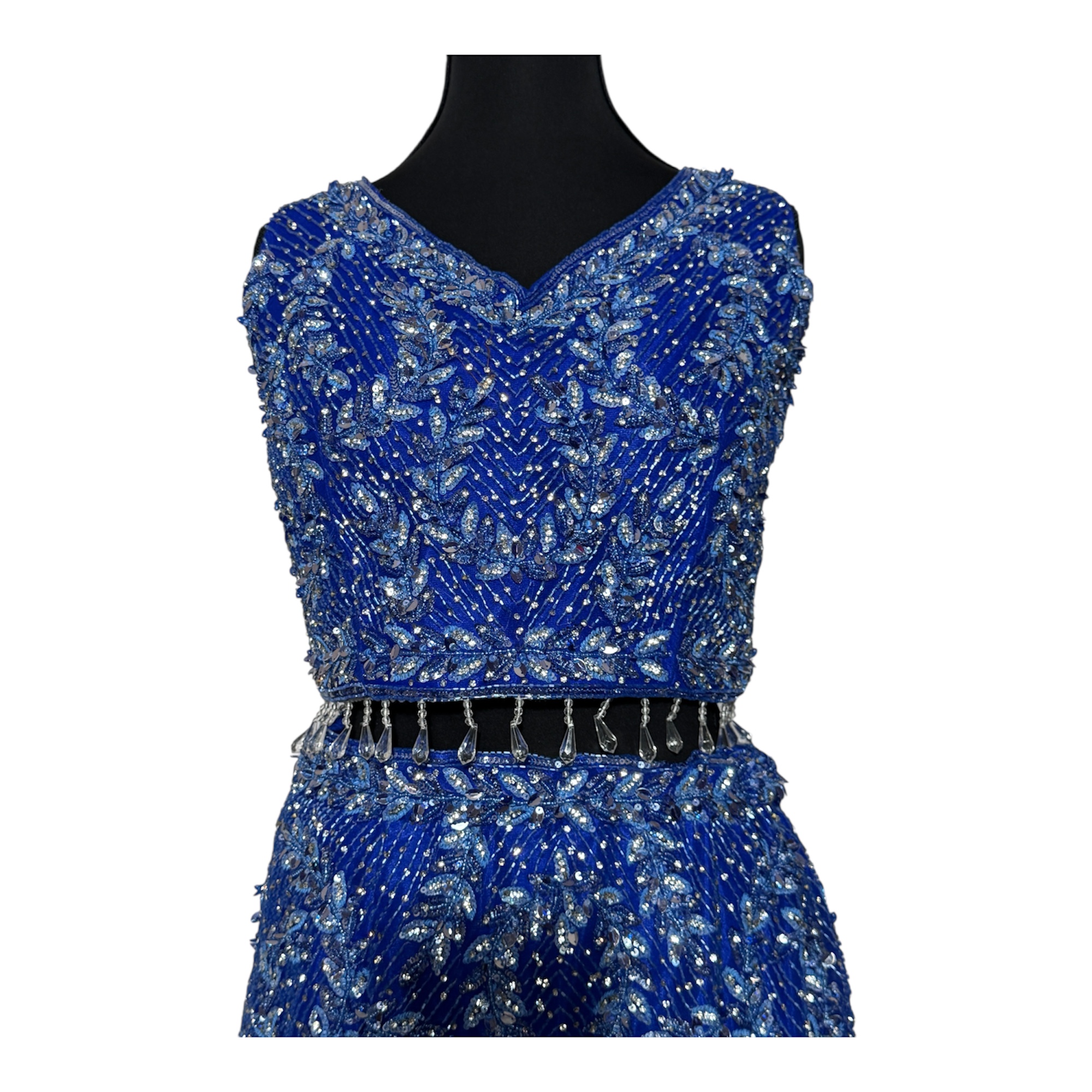 Royal Blue Embellished Mermaid Gown