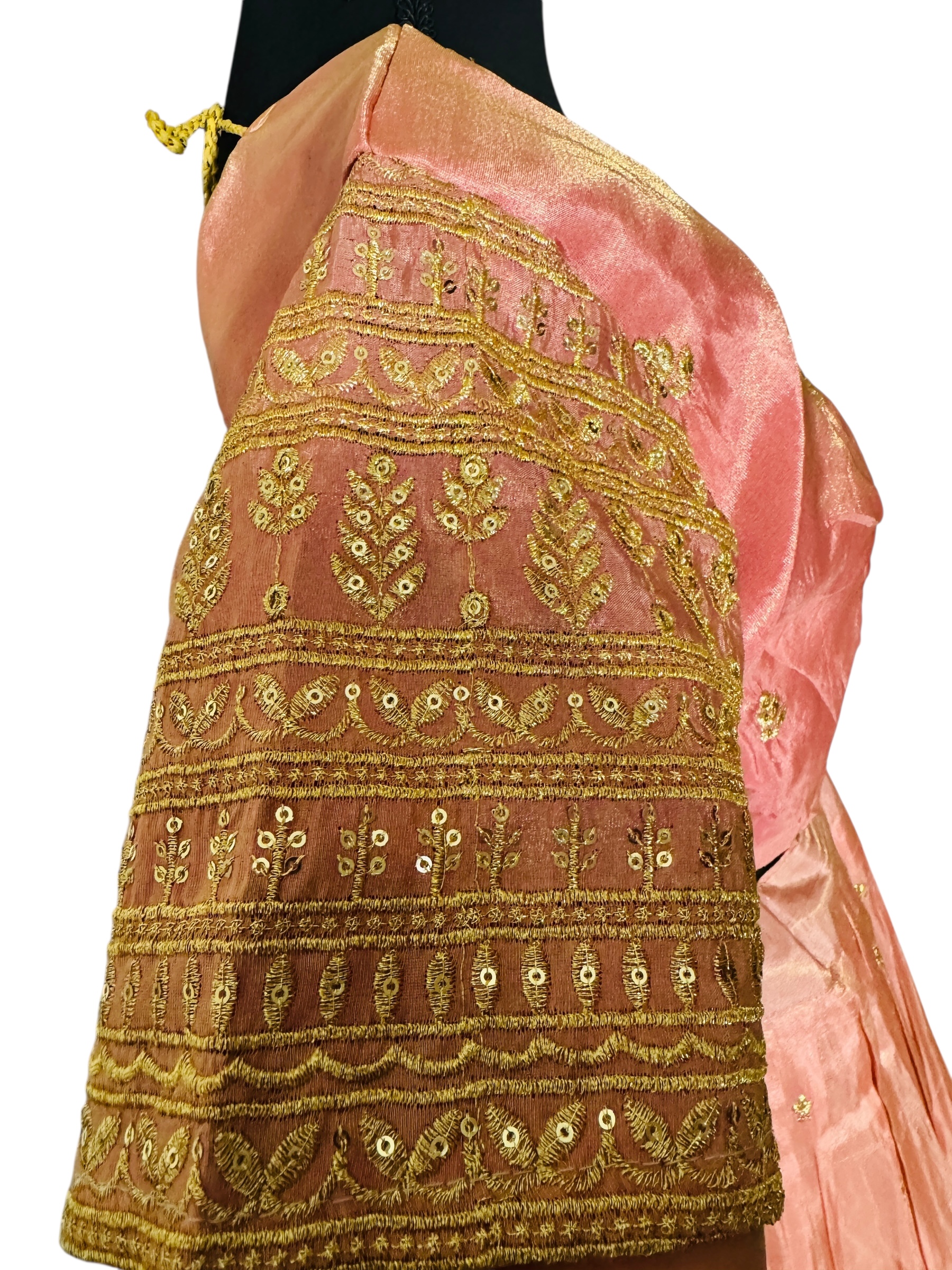 Traditional Rose Gold Lehenga Set