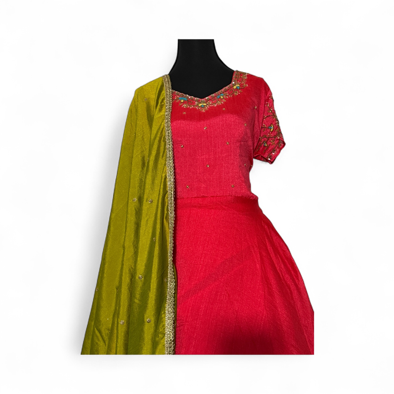 Traditional Tomato Red Anarkali