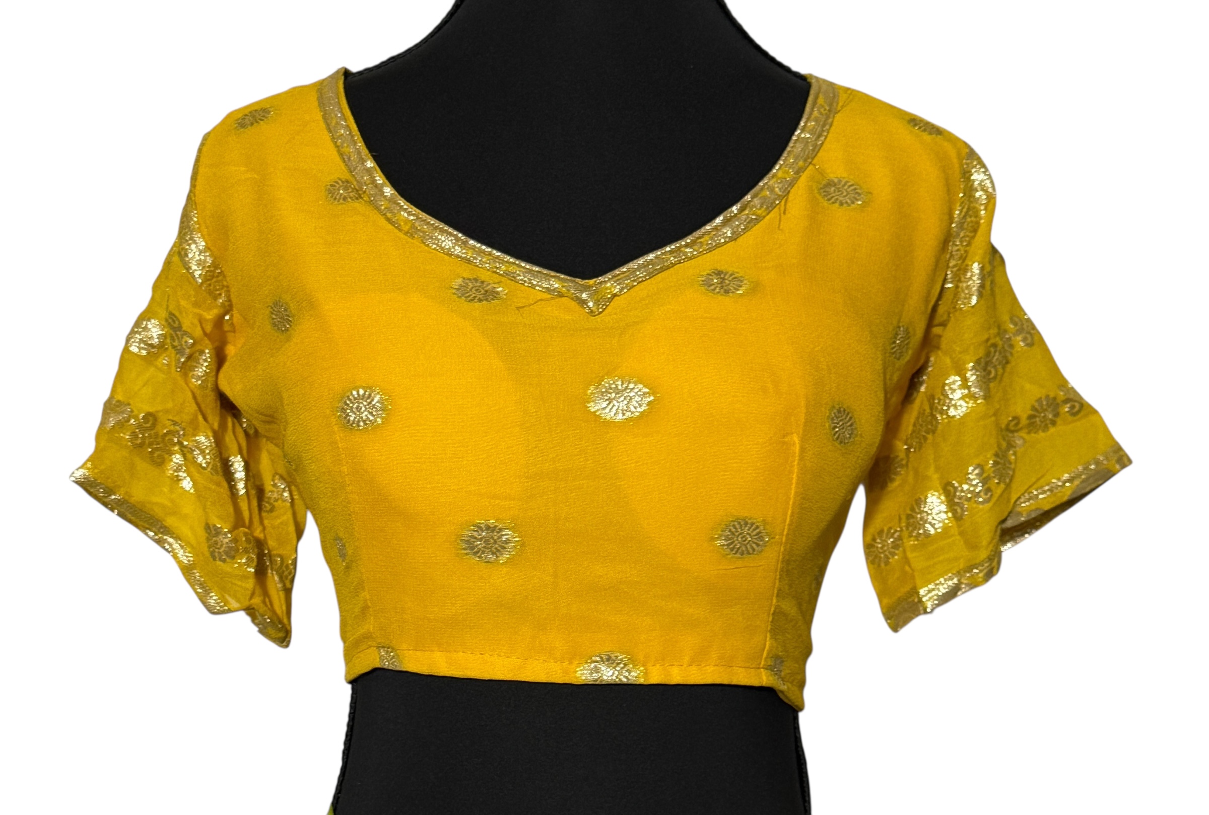 Georgette Saree with Golden Border