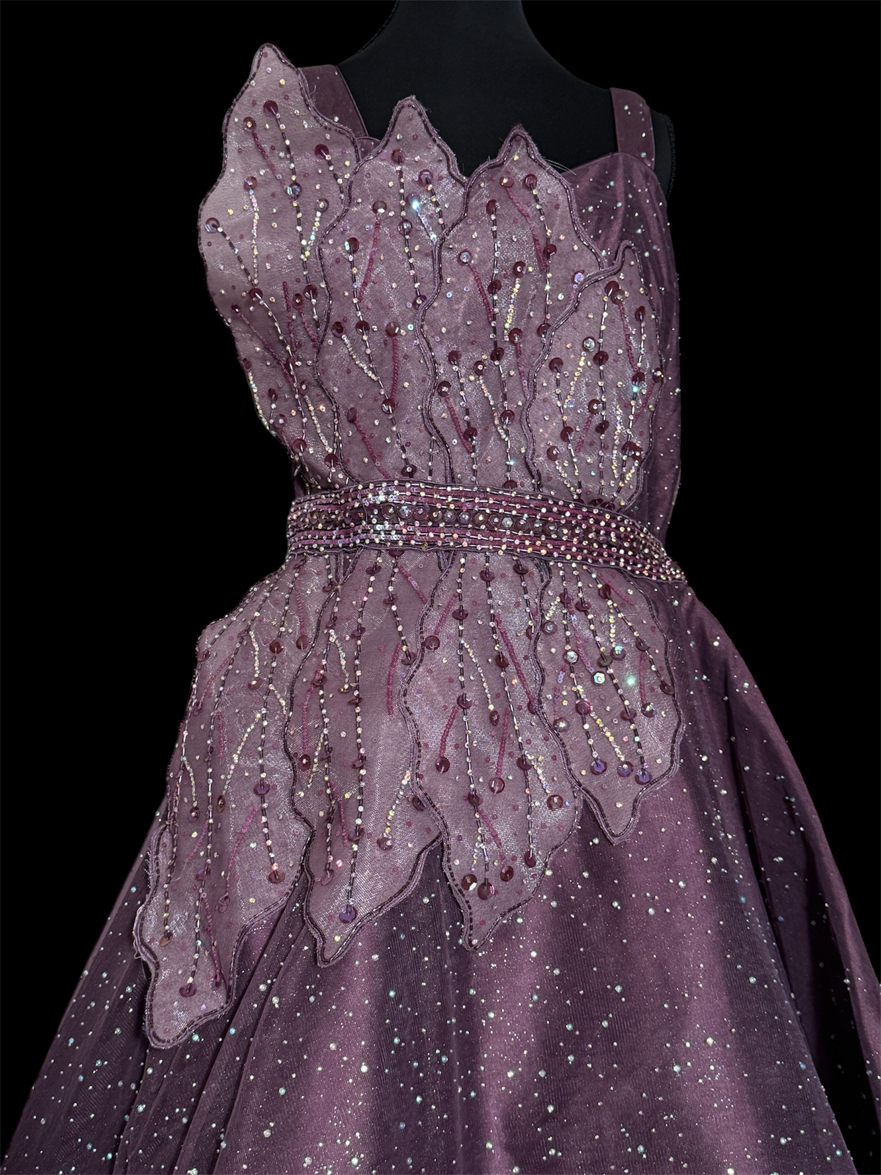 Elegant Purple Evening Gown
