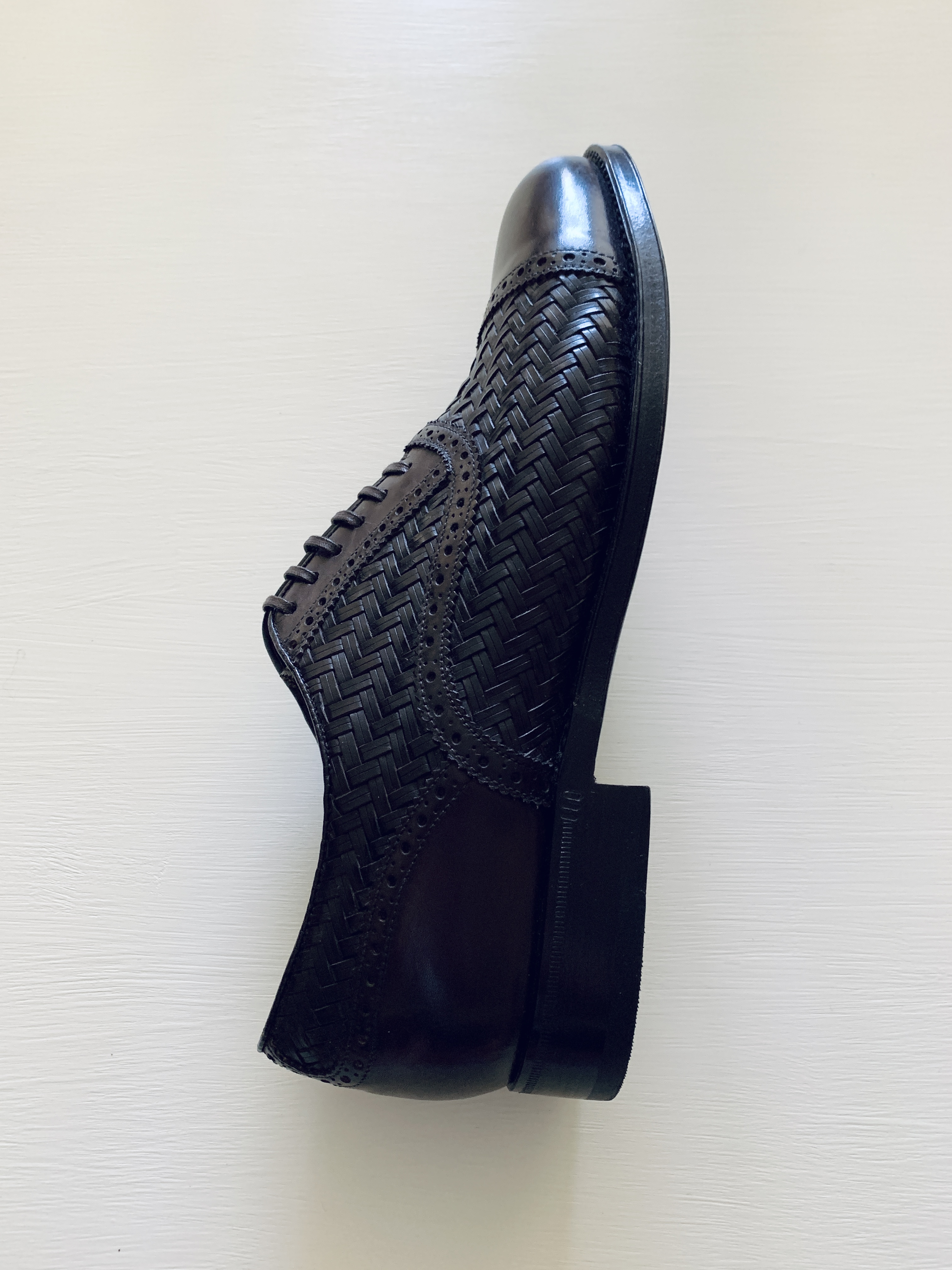 BRIONI Woven Leather Oxford Shoes