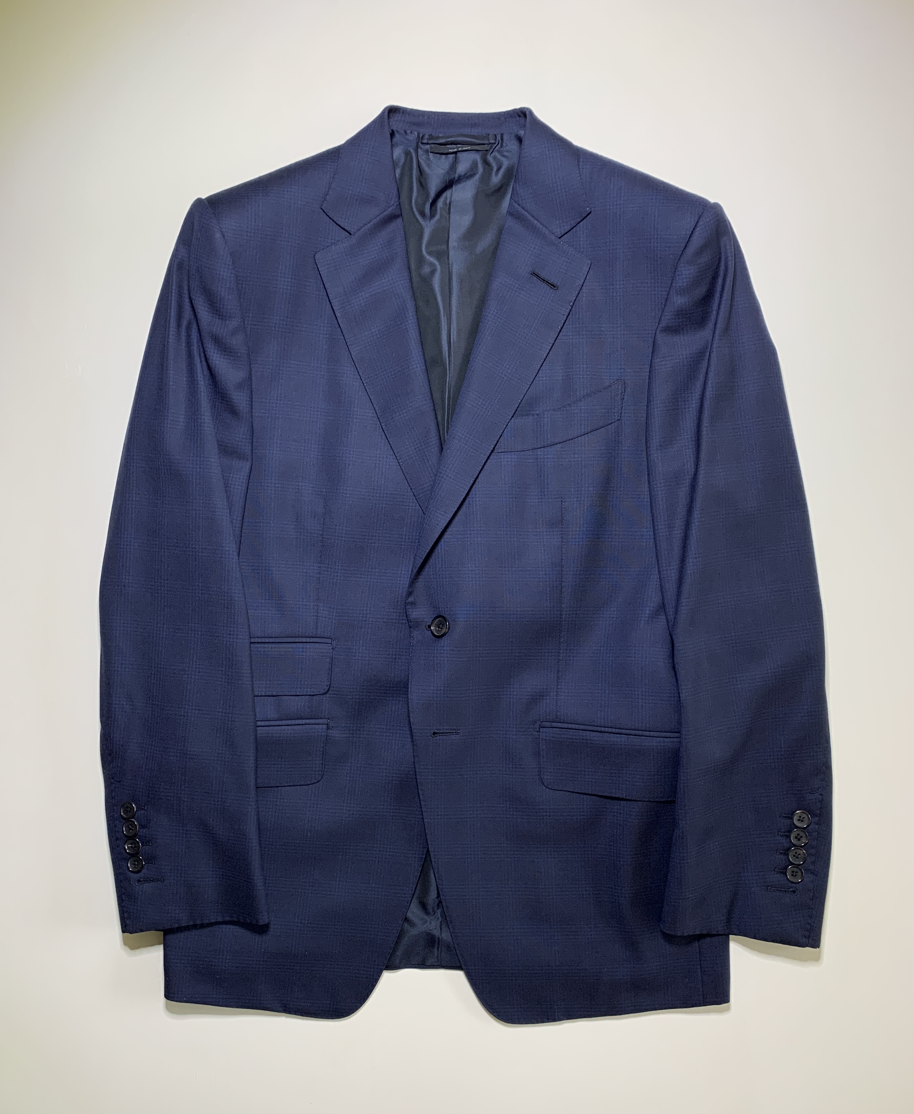 TOM FORD Navy Check Suit 