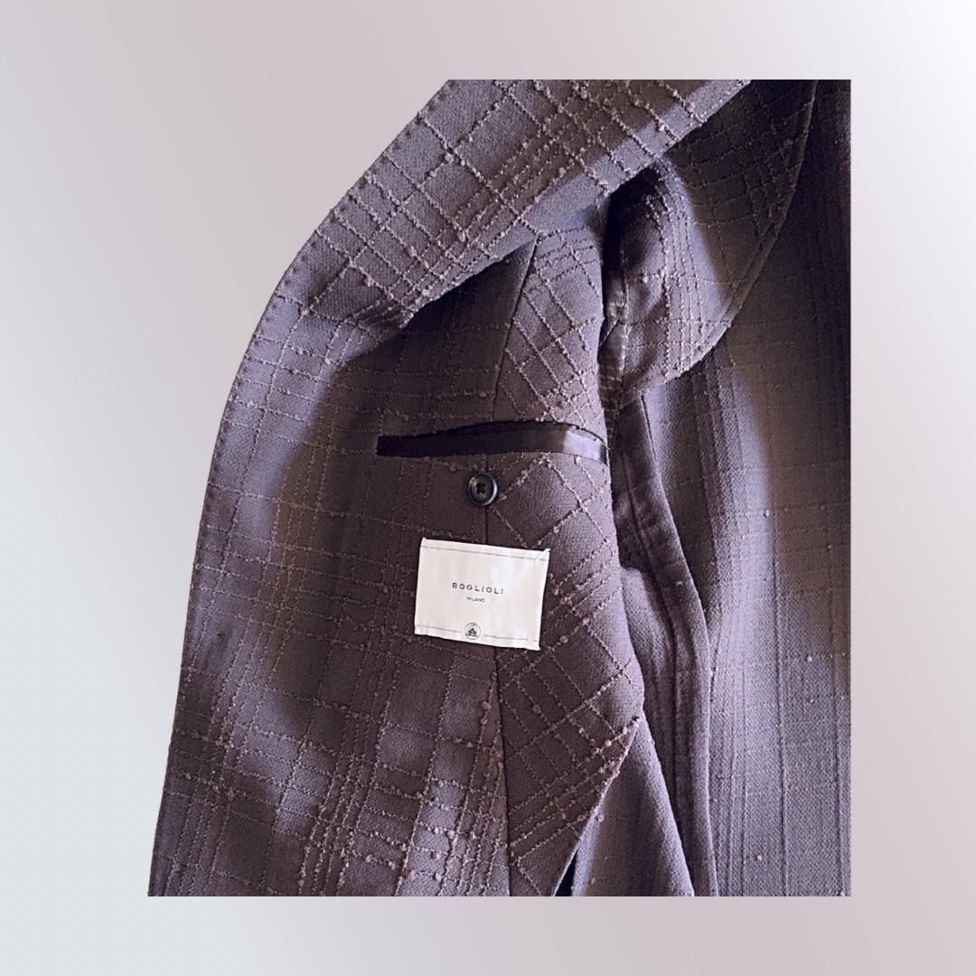 BOGLIOLI Textured Brown Blazer