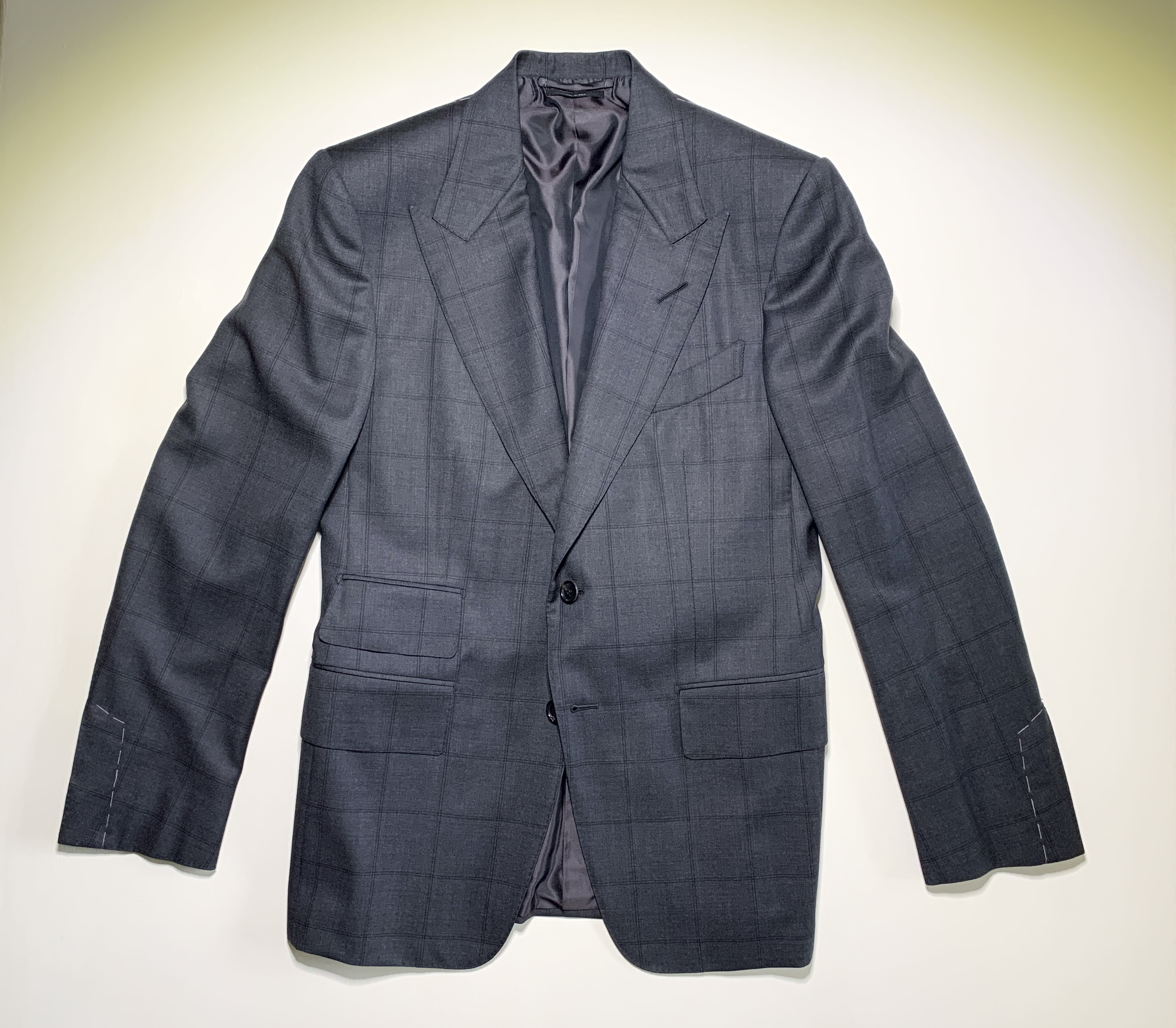 TOM FORD Peak Lapel Plaid Blazer