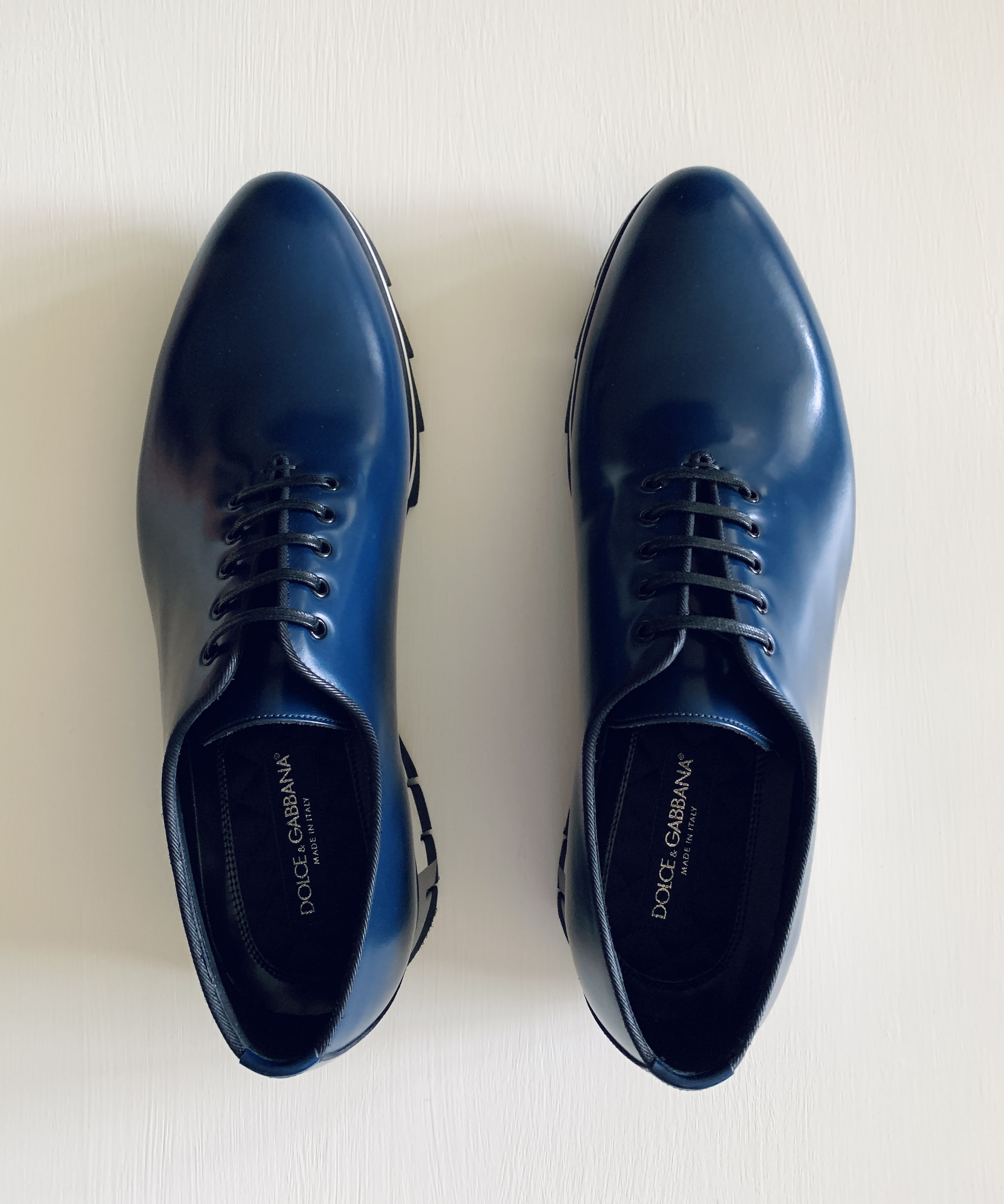 DOLCE & GABBANA Blue Men's Dress Shoes