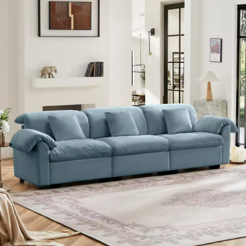 Comfortable Blue Sofa